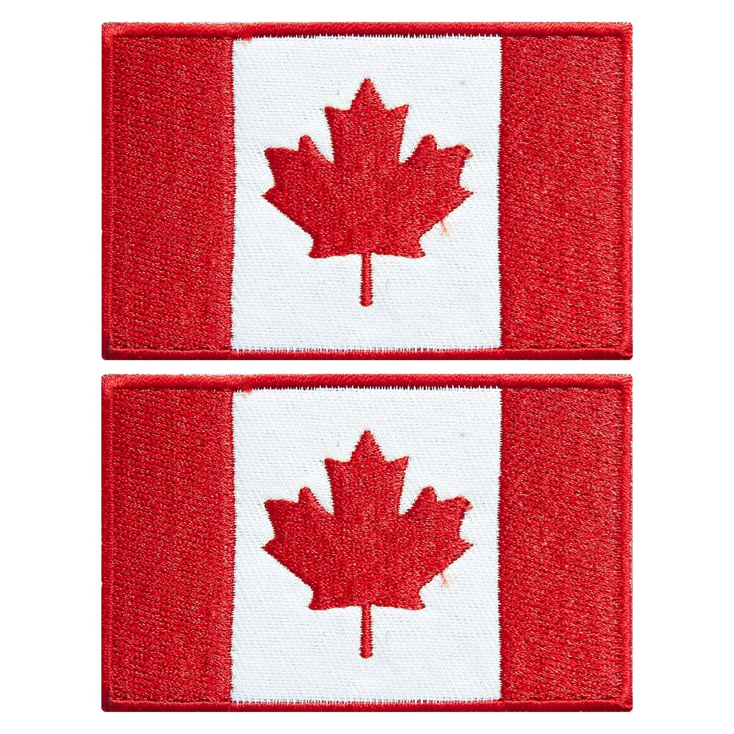 stidsds2 Pack Canada Flag Patch Canada Flags Embroidered Patches Canadian Flags Military Tactical Patch for Clothes Hat Backpacks Pride Decorations