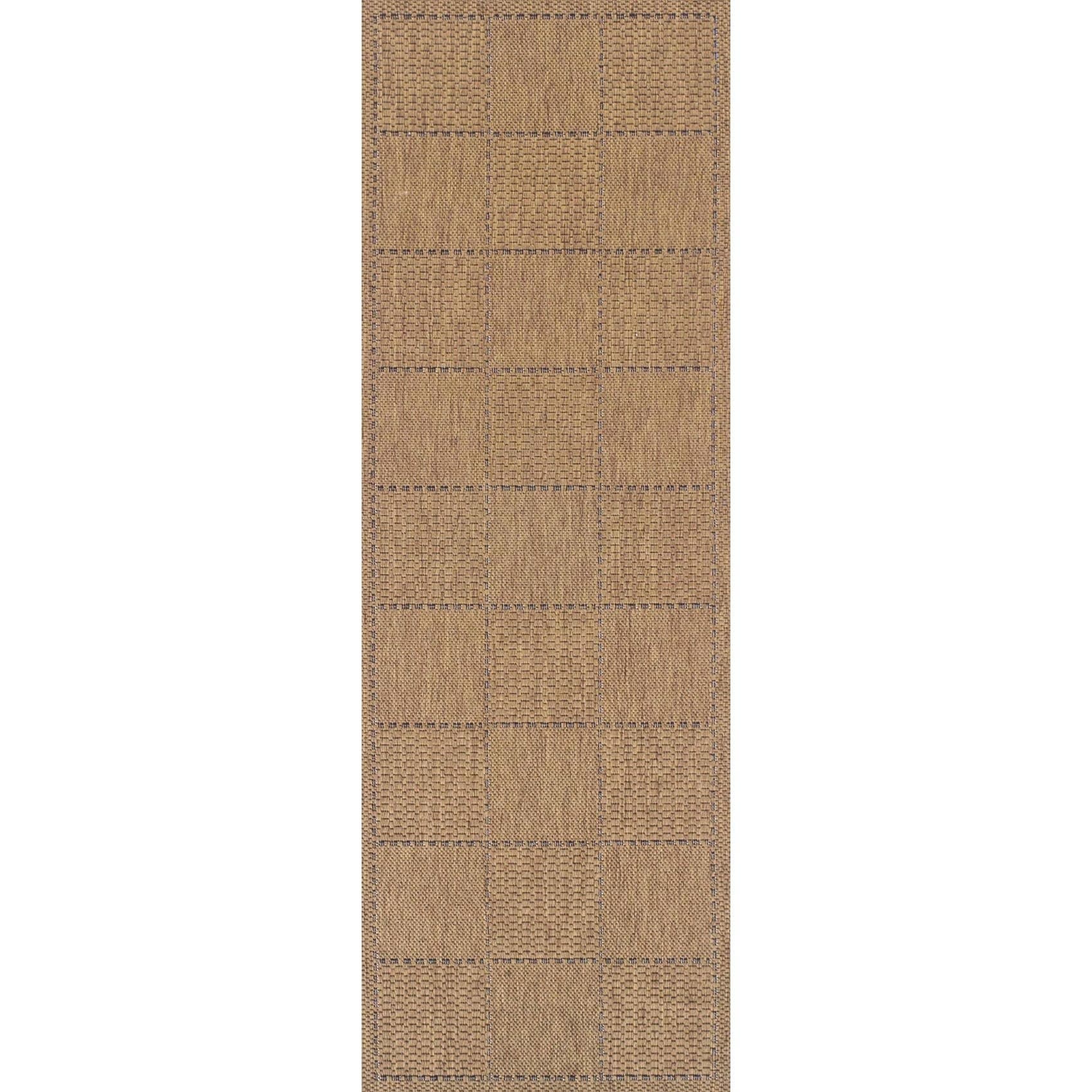 Rugs Direct Rug, Polypropylene, Brown, 60 x 180 cm