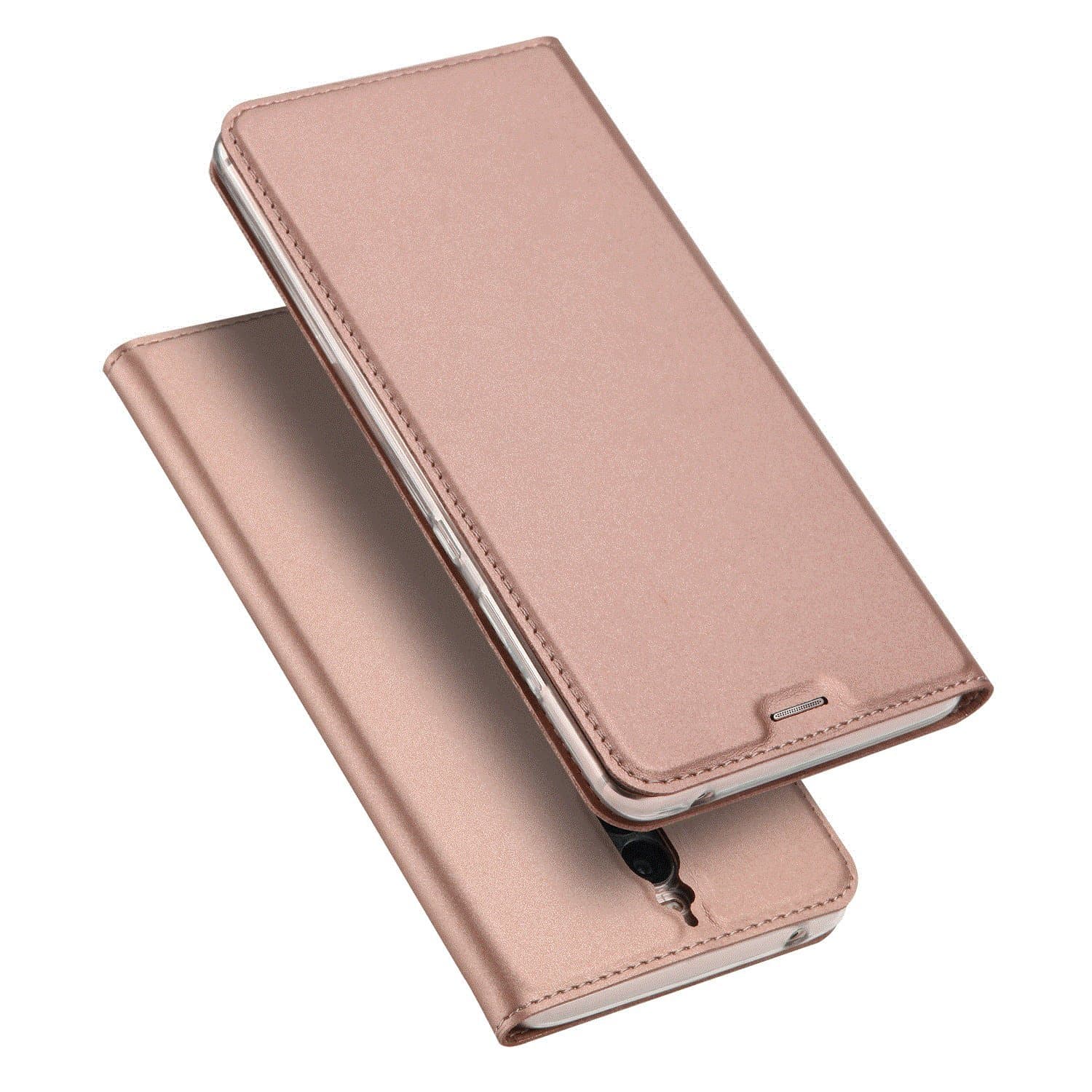 Hua Wei Mate 9 Pro Case, DUX DUCIS Premium PU Phone Cover ，Business Style Luxury Leather Flip Protective Shell For Huawei Mate 9 Pro Cover (Mate 9 Pro, Pink)