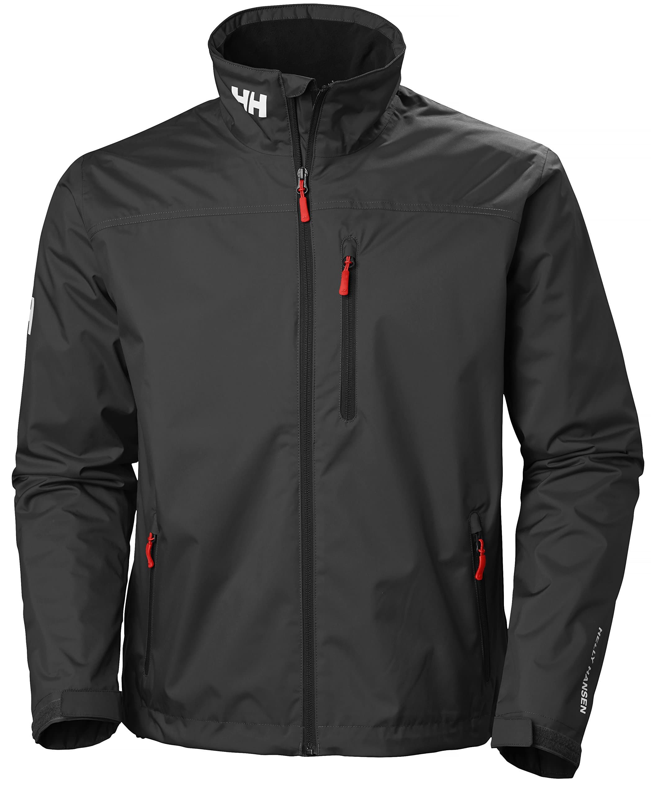 mens Crew Midlayer Fleece Lined Waterproof Windproof Rain Jacket