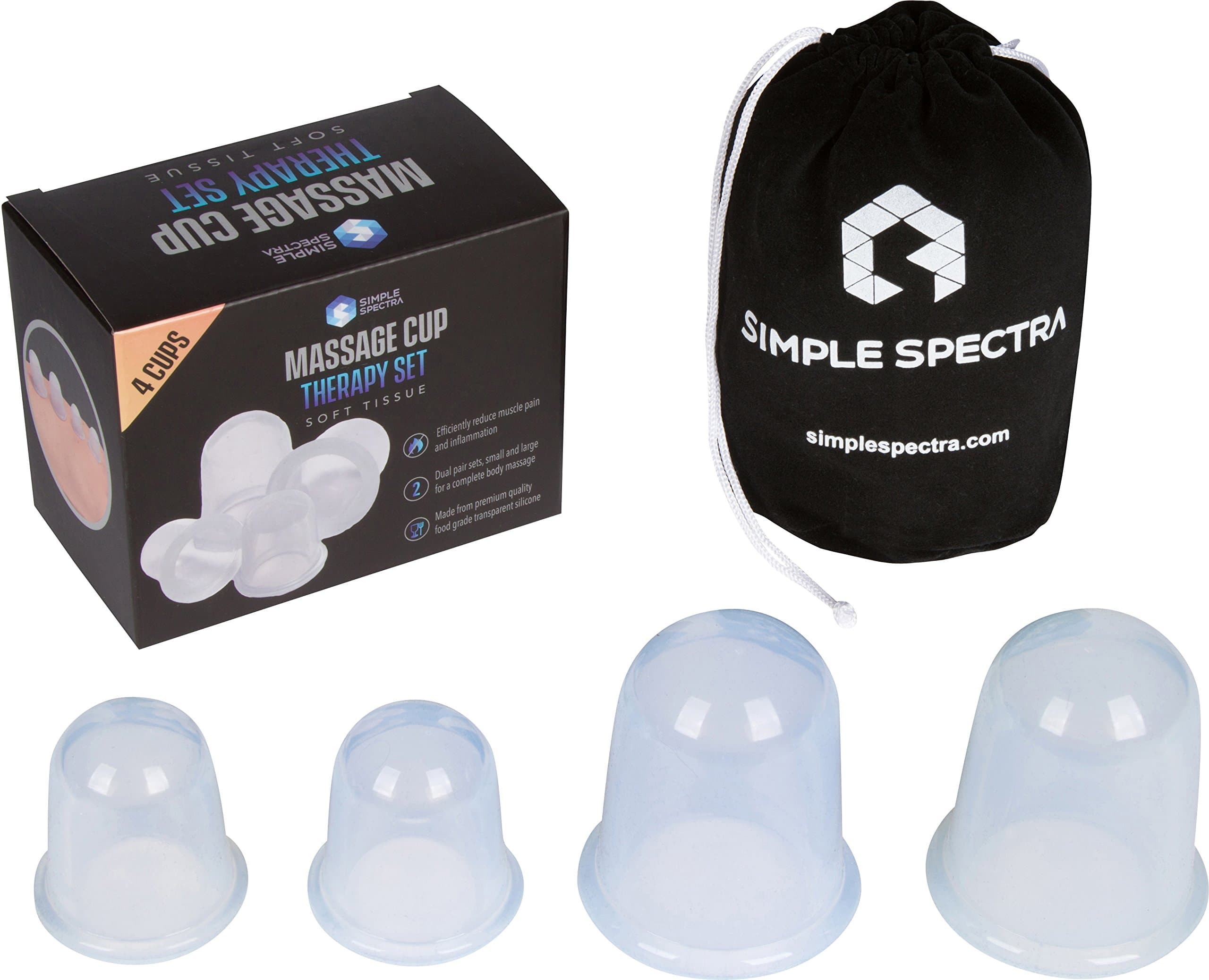 Cupping Therapy Massage Sets - Silicone Vacuum Suction Cups for Joint & Muscle Pain Relief - Best Chinese Cup Set for Anti Cellulite, Trigger Point, Deep Tissue Myofascial Release