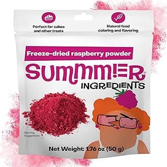 Freeze Dried Raspberry Powder (50g) No Added Sugar, Pure - 100% Natural Raspberries - Sustainably Grown - No Artificial Additives - Gluten Free - Non-GMO - Vegan Friendly
