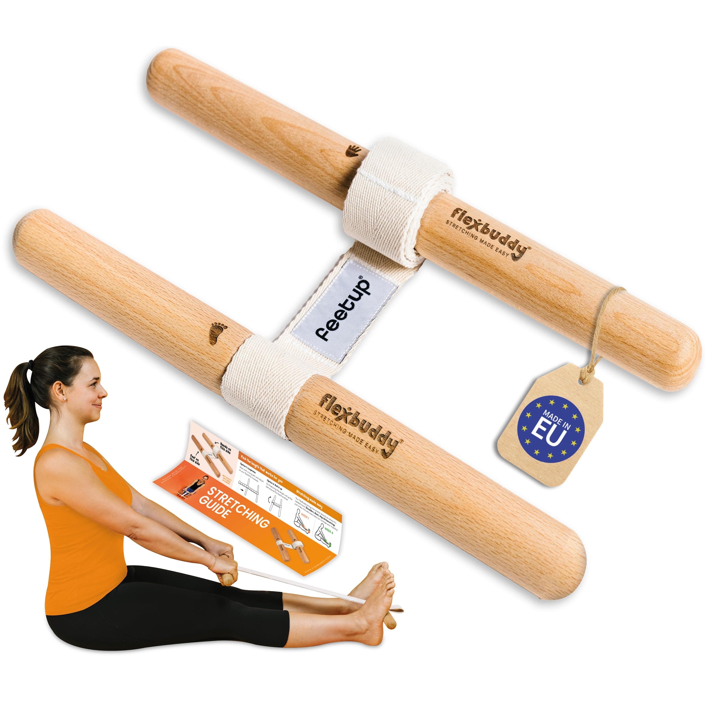 Stretching Tool – 2-in-1 Flexibility & Back Trainer | Improve Mobility & Relieve Pain | Compact Stretch Aid for Home, Office & Gym