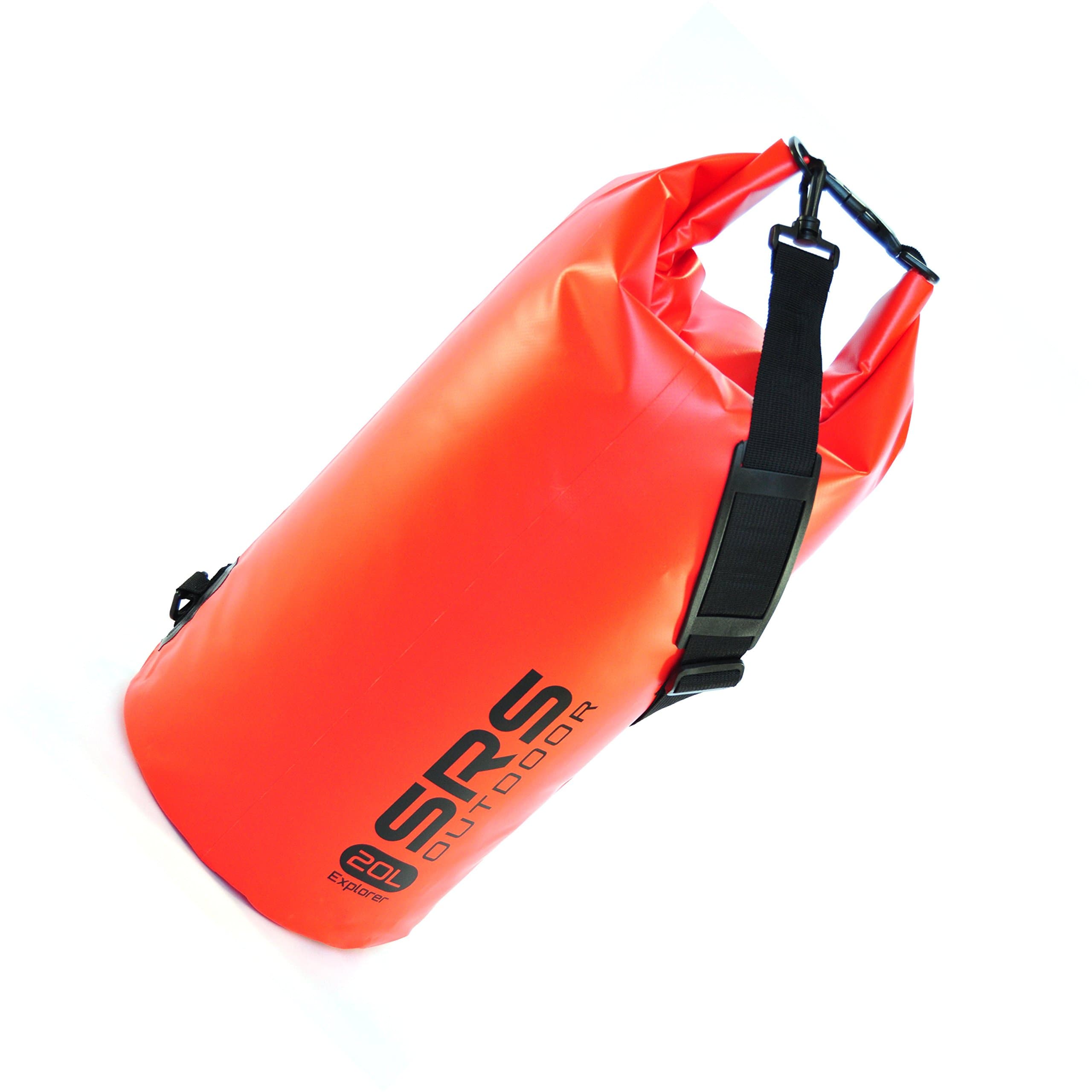 Explorer Dry Bag: 20L True-Volume Premium Waterproof Boating Accessories and Equipment Dry Bag- Guaranteed Sealed-Bag Capacity - Scarlet Red