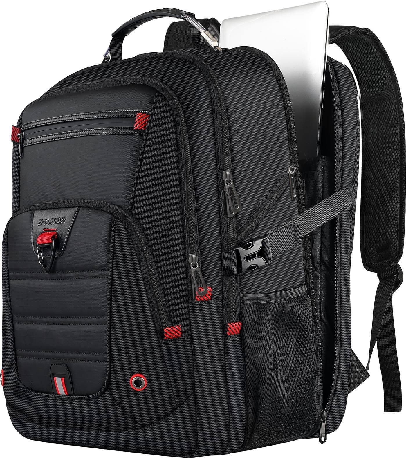 Z-MGKISS Travel Laptop Backpack, 52L Extra Large Backpack for Men, Overnight Backpack, TSA Flight Rucksack 17.3 Inch