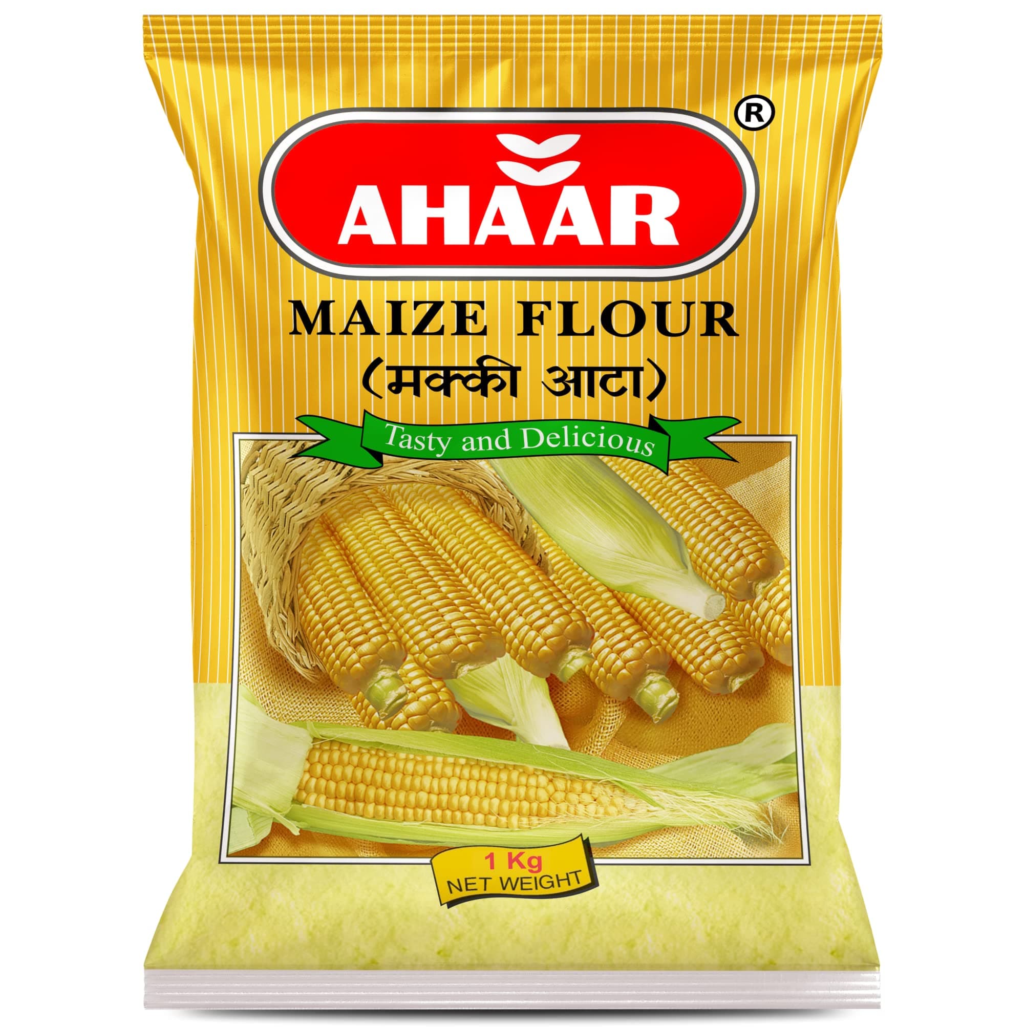 Ahaar Makki Atta 1 kg | Corn Flour | Maize Flour