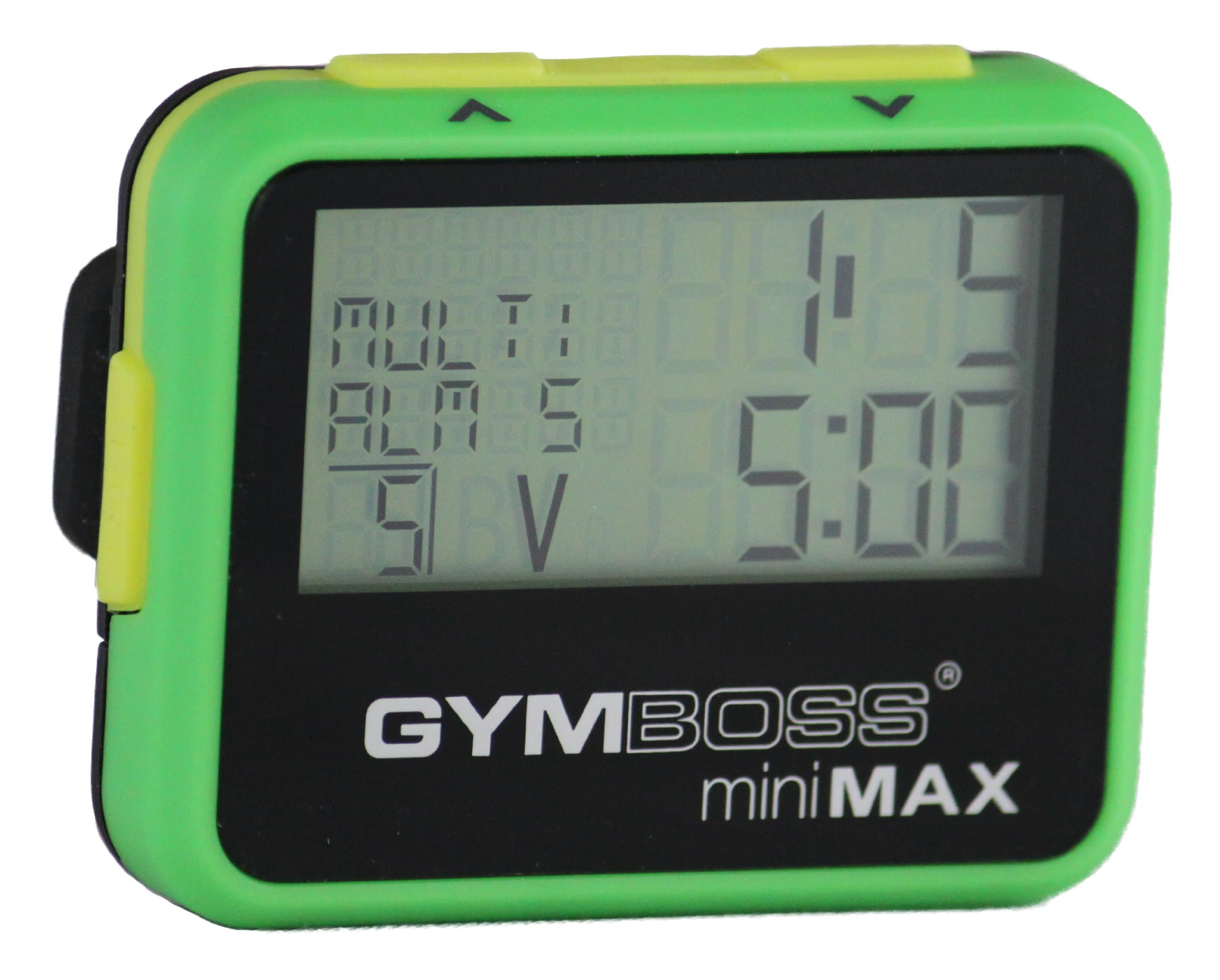 miniMAX Interval Timer and Stopwatch - GREEN / YELLOW SOFTCOAT
