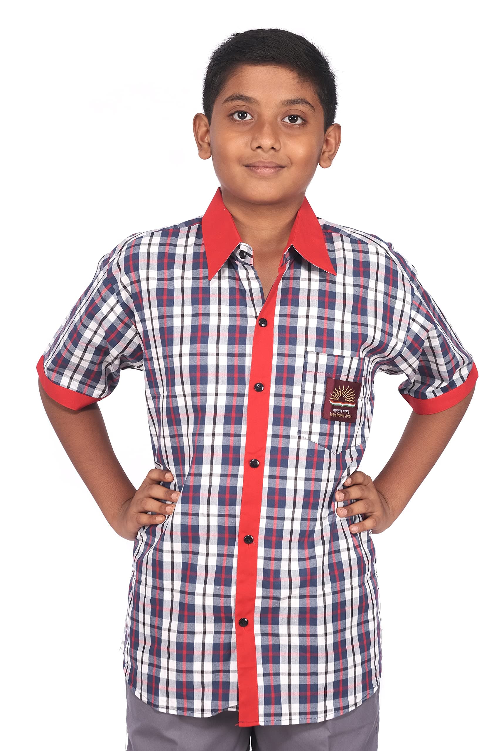 D VBoys Cotton Regular Fit Uniform Shirt