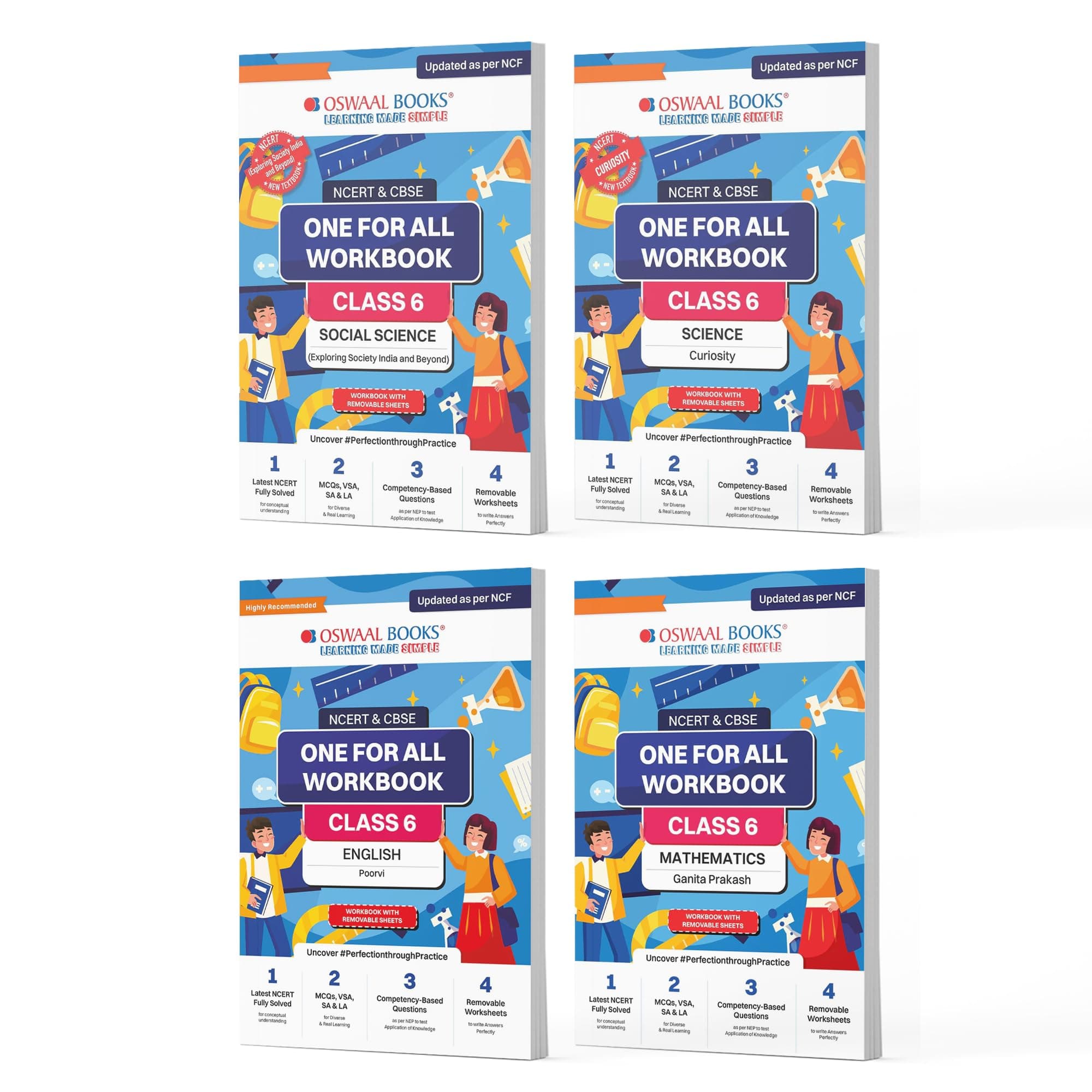 Oswaal Ncert & Cbse One for All Workbook for Class 6 | Mathematics | S