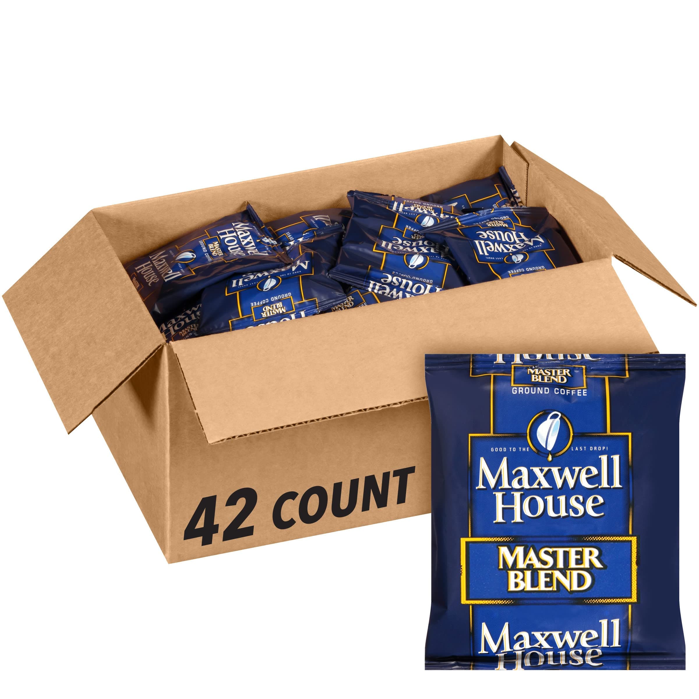 Master Blend Medium Roast Ground Coffee (1.25 oz Bags, Pack of 42)