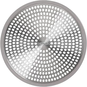 OXO 1288100 Good Grips Shower Stall Drain Protector, White/Black, A