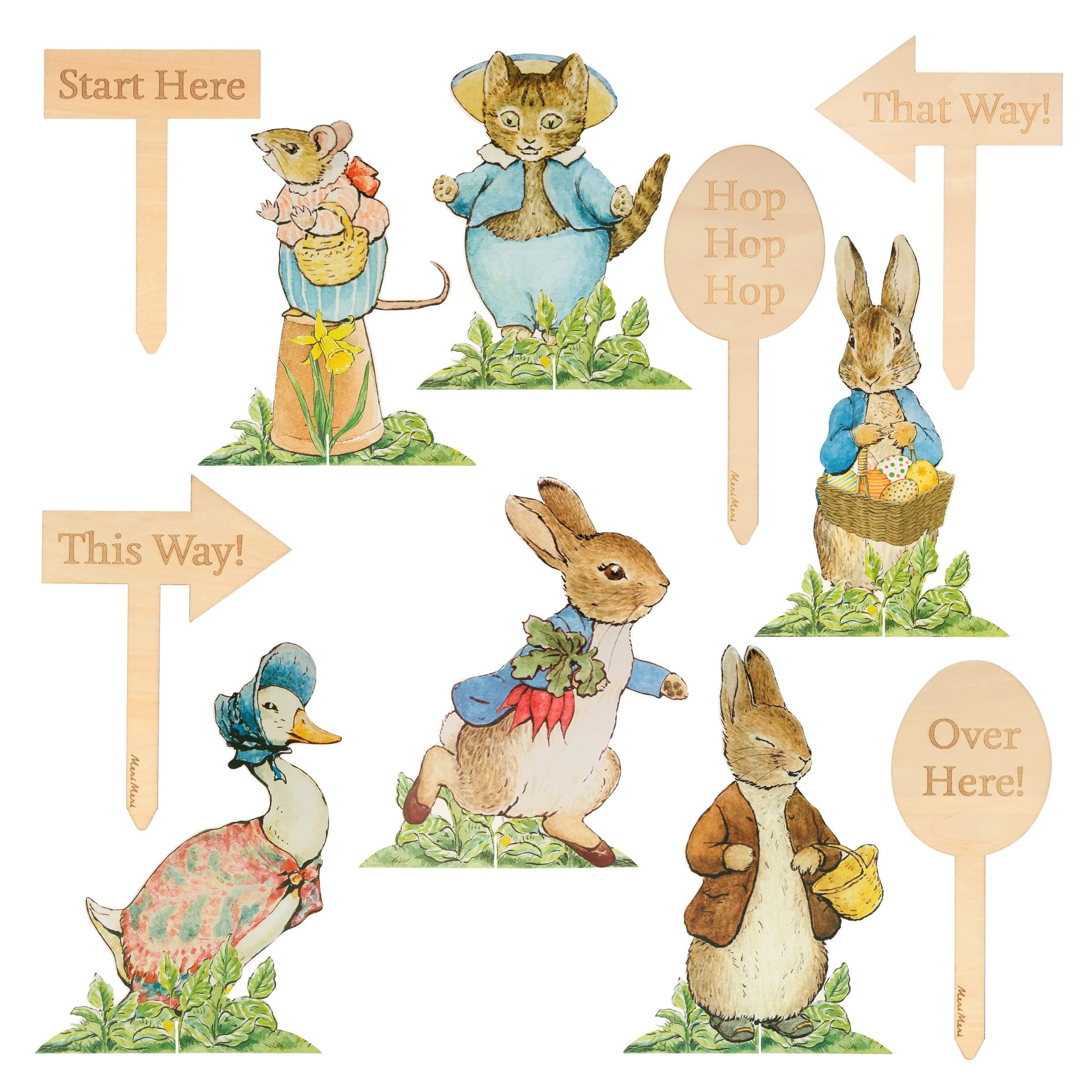 Meri Meri Peter Rabbit Wooden Easter Egg Hunt Kit
