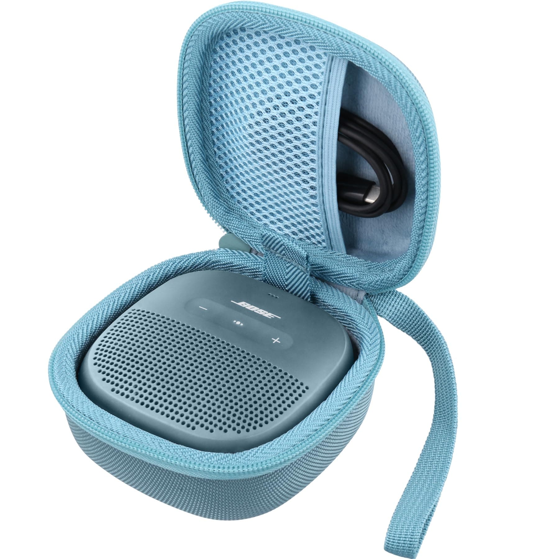 Aenllosi Hard Carry Case for Bose SoundLink Micro Bluetooth Speaker, Case Only(Stone Blue)