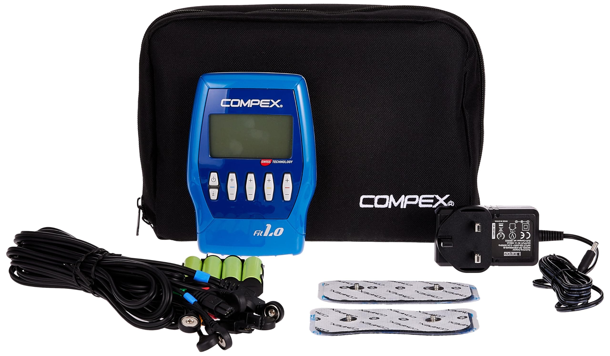 Fit 1.0 Multilingual Wireless Muscle Stimulator, Blue