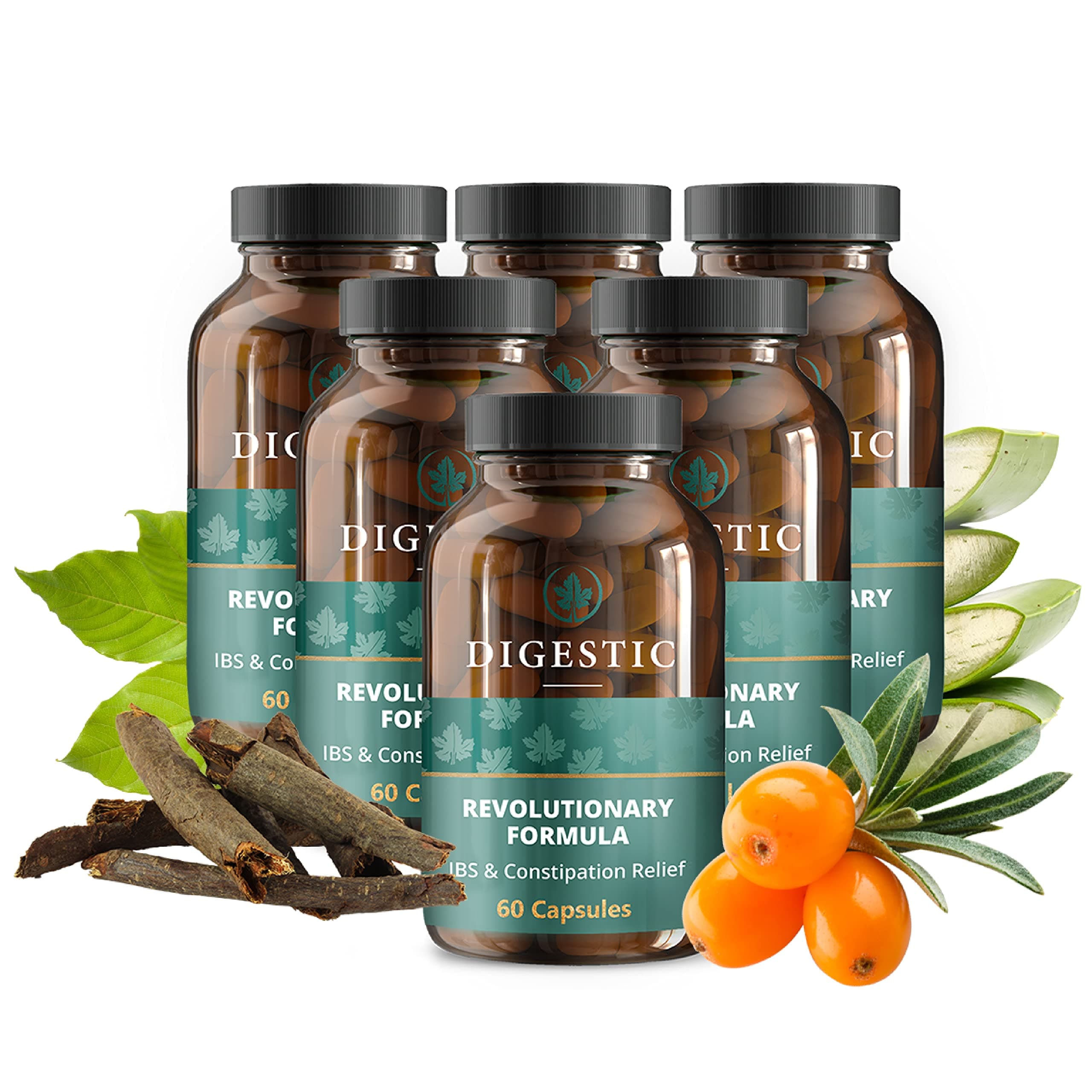 Laxative for Constipation Relief, Stool Softener 100% Natural, 360 Capsules, Colon Detox Cleanse, Bloating and Gas Relief