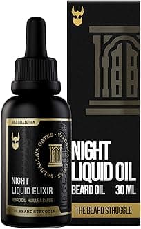 – Night Liquid Elixir Beard Oil - Gold Collection - Valhalla's Gates - Beard Oil for Men - Natural Blend for Softens, Moisturizing, & Healthier Beard Growth (30 ml)