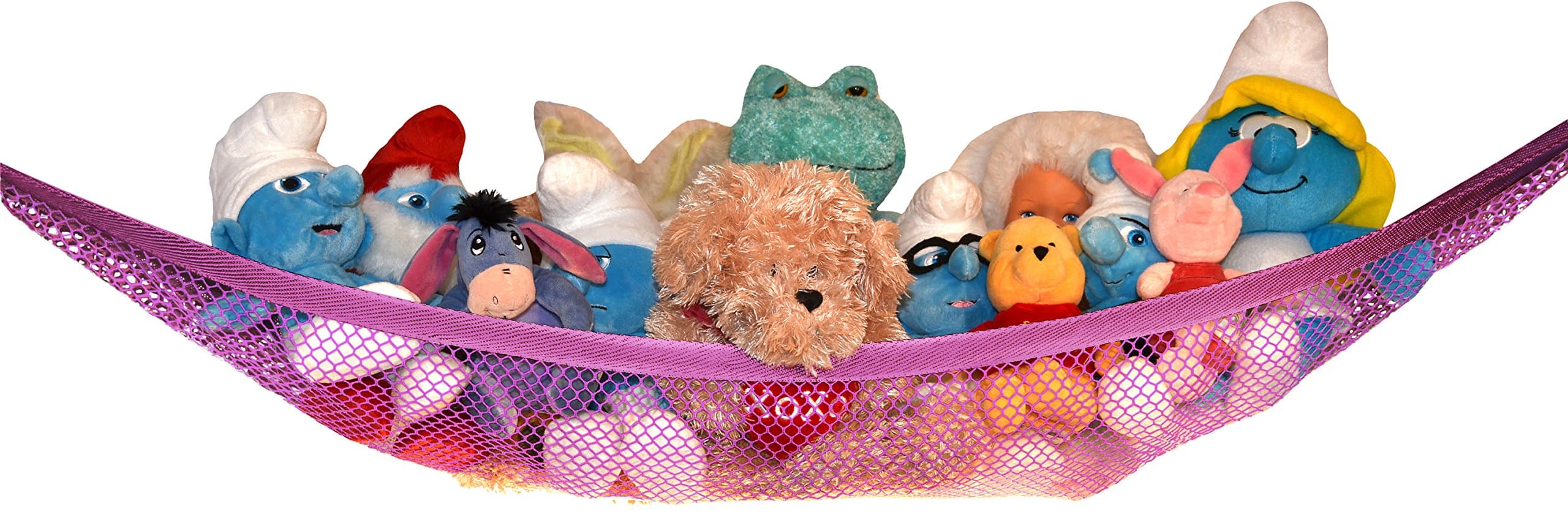 Kidde Time Toy Storage Net for Stuffed Animals (White/ Pink, 6744)