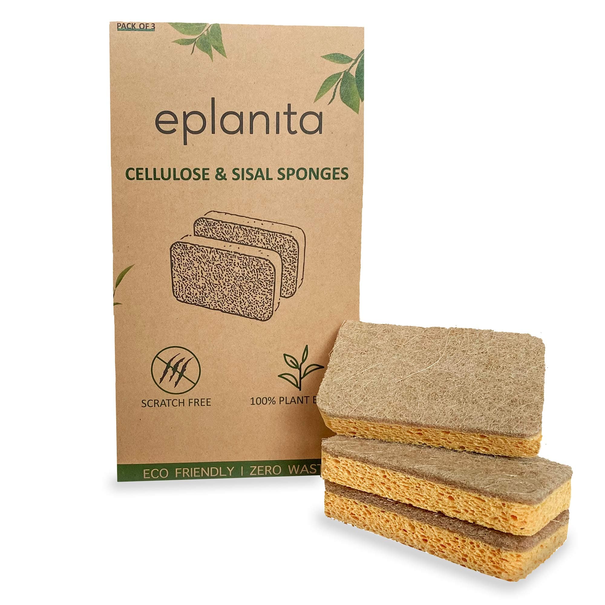 Natural Cellulose Scrub Sponges