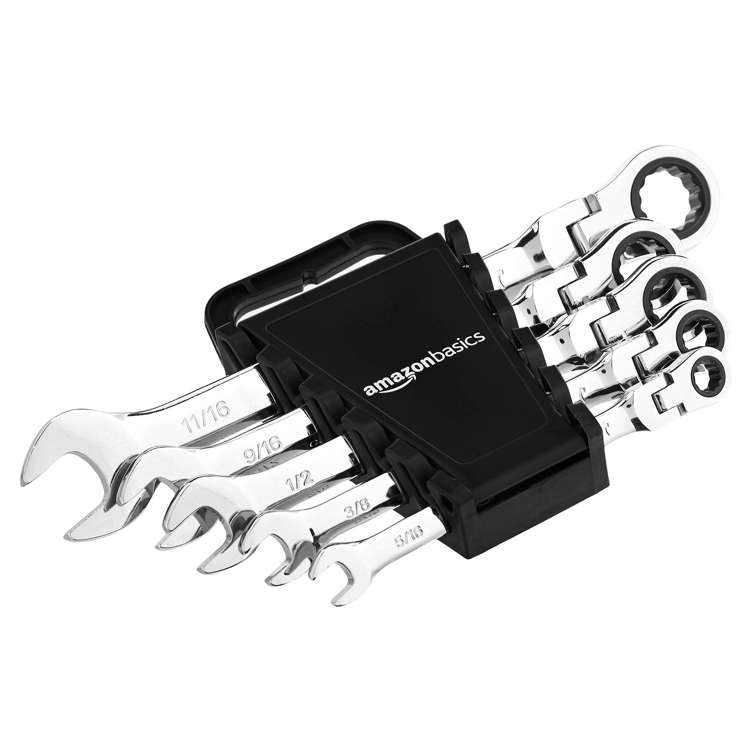 Flexible Ratcheting Wrench Set - SAE, 5-Piece