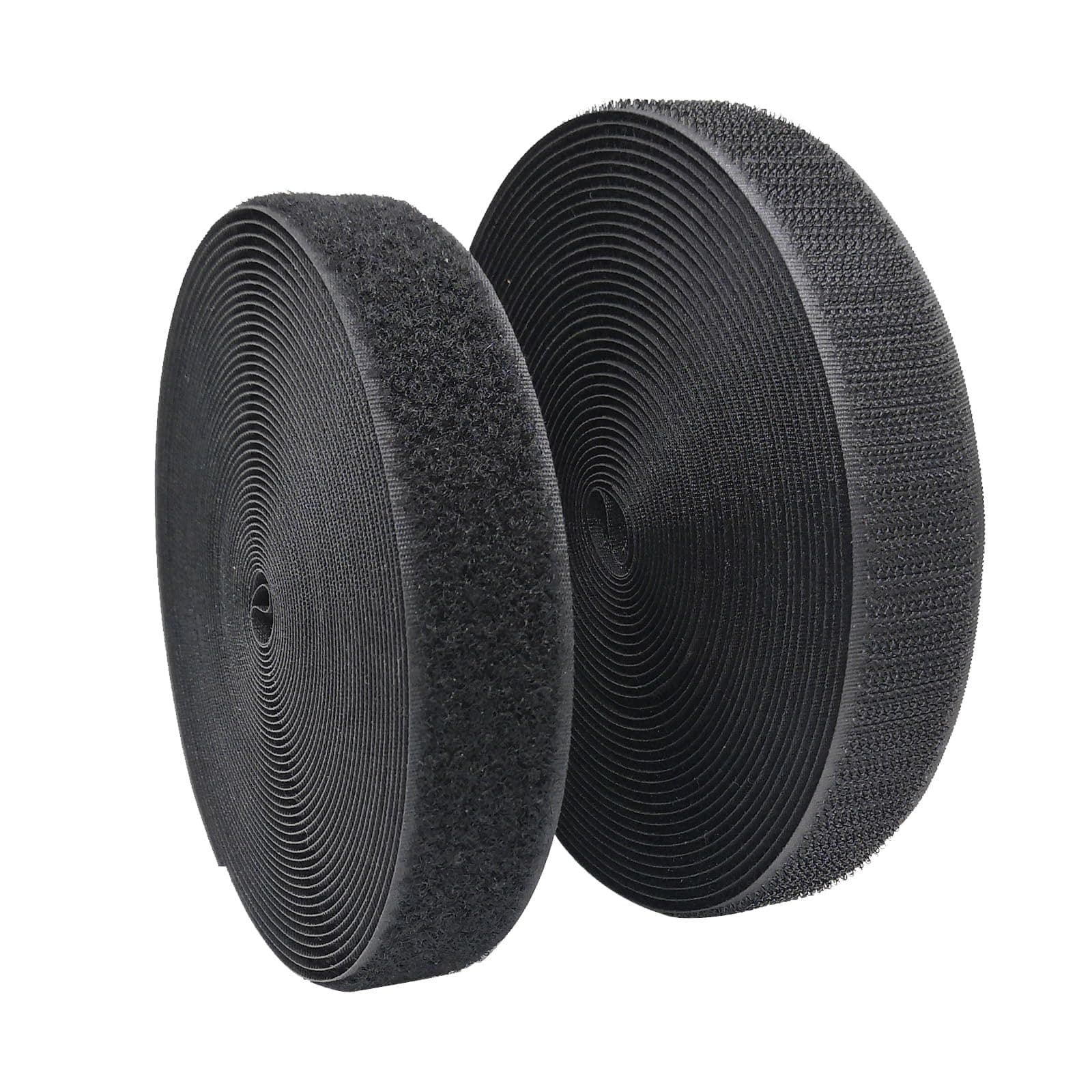 Hook and Loop Tape Sew On, 25mm×8M Non-Adhesive Back Nylon Fabric Fastener, Heavy Duty Non Adhesive Fabric Tape for Crafts DIY and Sewing Projects Around Home and Office