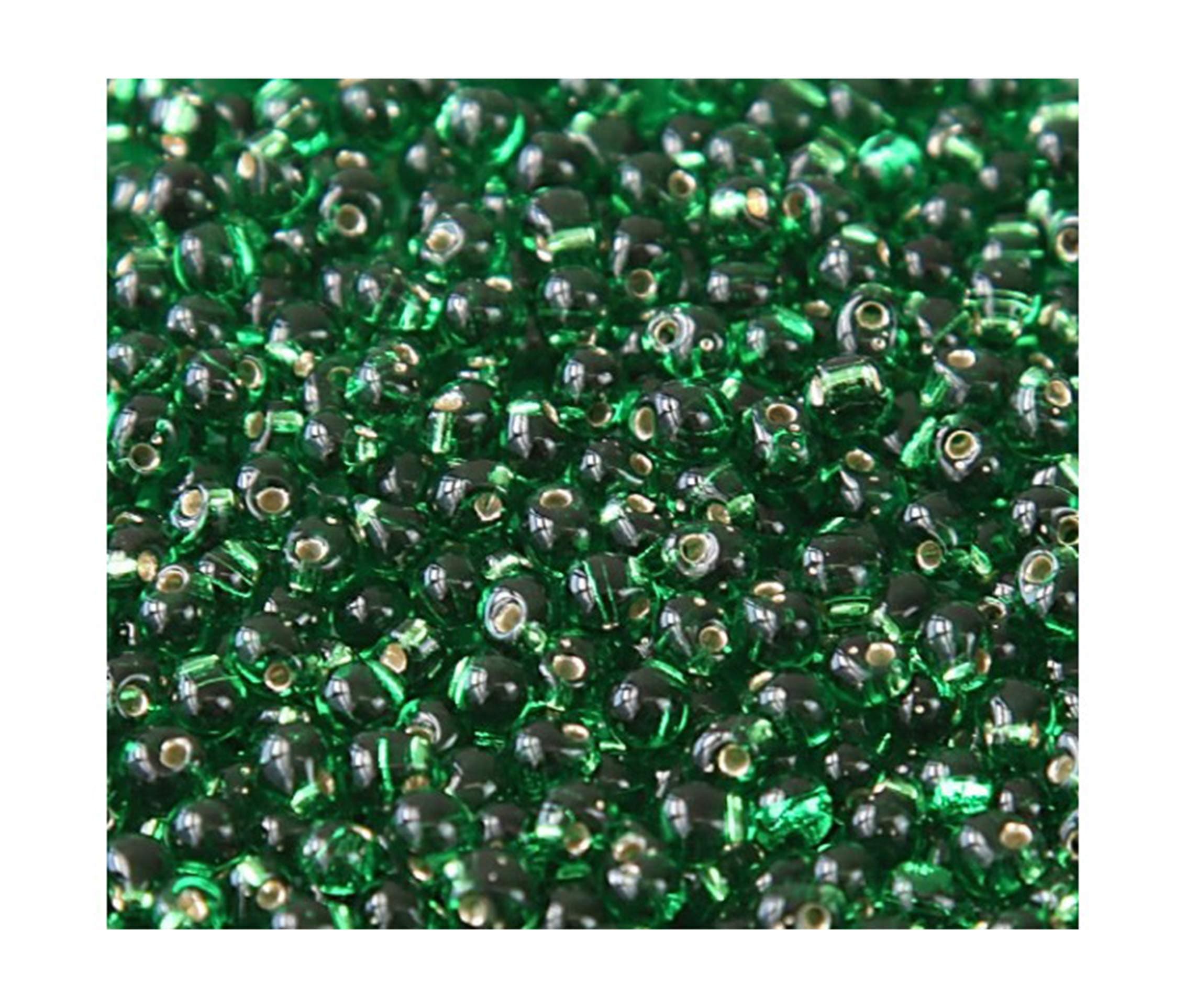 Light Green Silver Lined Miyuki 3.4mm Fringe Seed Bead Glass Tear Drops 25 Gram