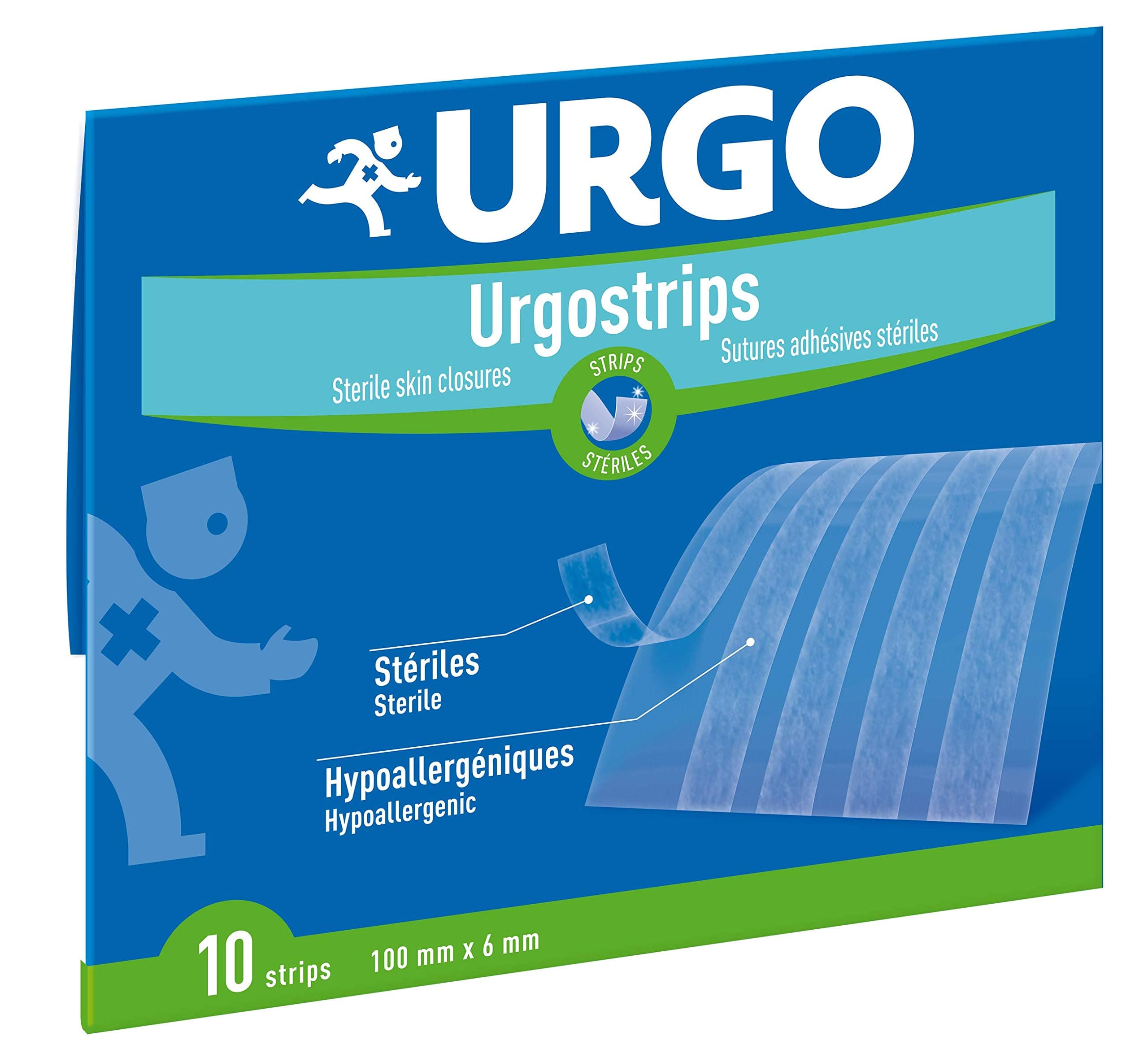 Urgostrips 10 Sterile Adhesive Sutures