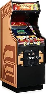 Numskull Quarter Elevator Action Mini Arcade - 1/4 Scale Authentic Wooden Replica, Original ROM, Rechargeable Battery & 3W Speakers for Retro Enthusiasts [video game] [video game]