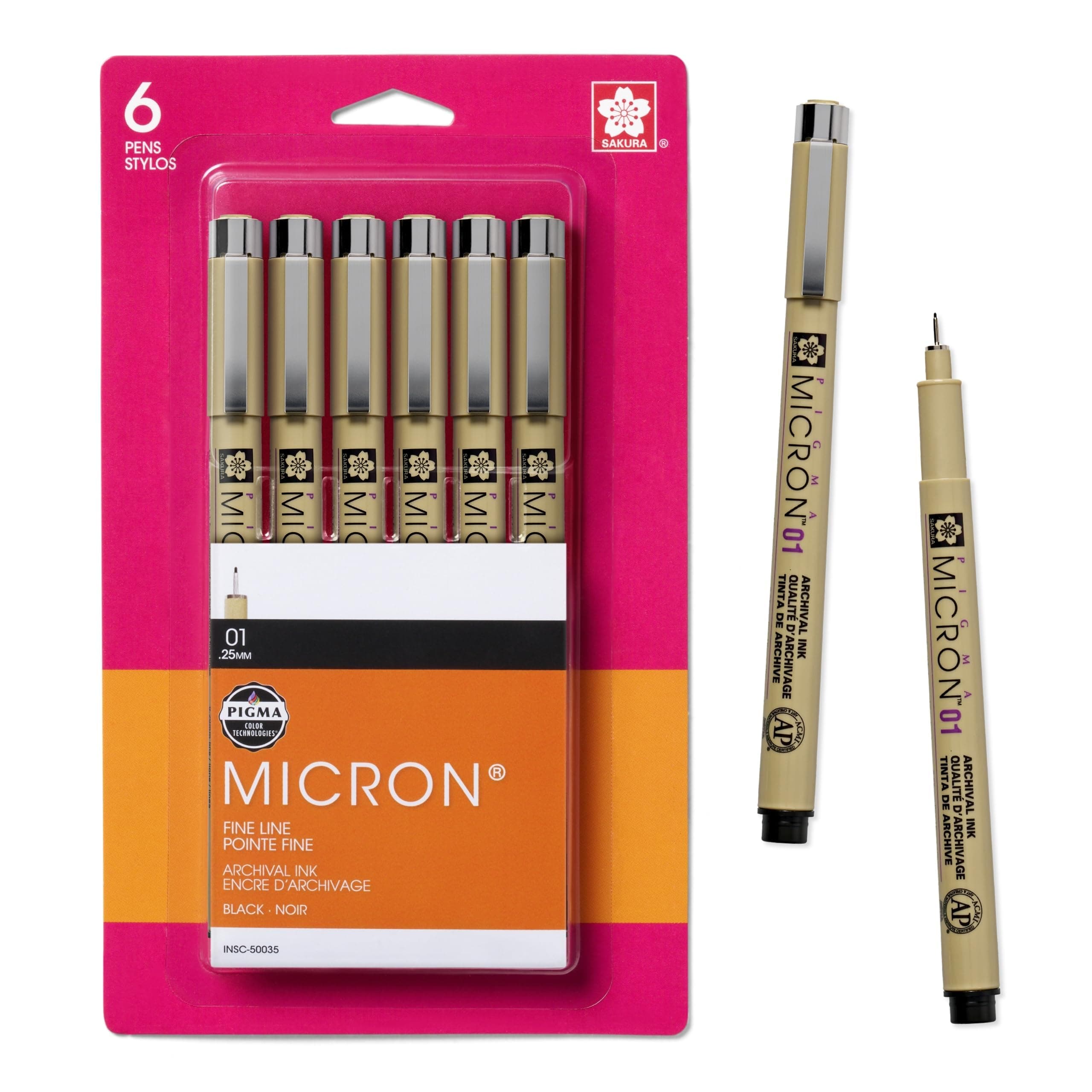 SAKURA MICRON PEN 6PC SET (01) BLK