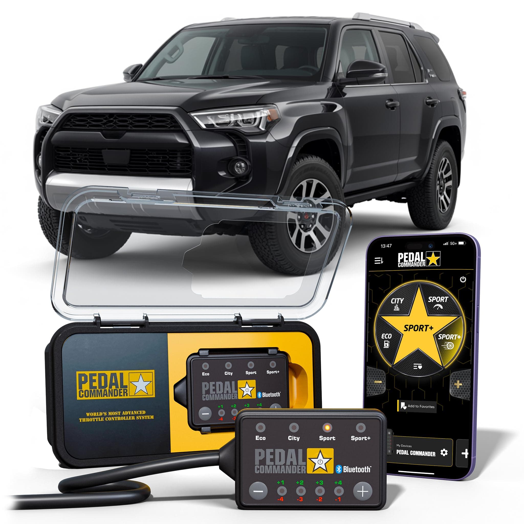 for Toyota 4Runner 2010-2024 Throttle Response Controller - Plug-and-Play, 4 Driving Modes, App Control, Throttle Controller Performance Mods, 4Runner TRD Accessories