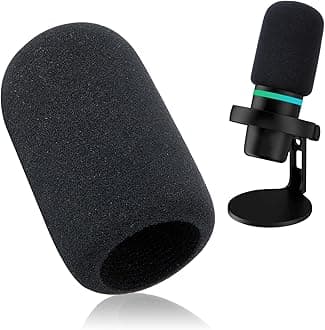 Foam Windscreen Compatible with HyperX Duo Cast Microphone - Pop Filter Foam Cover for HyperX DuoCast Condenser Gaming Microphone to Blocks Out Plosives