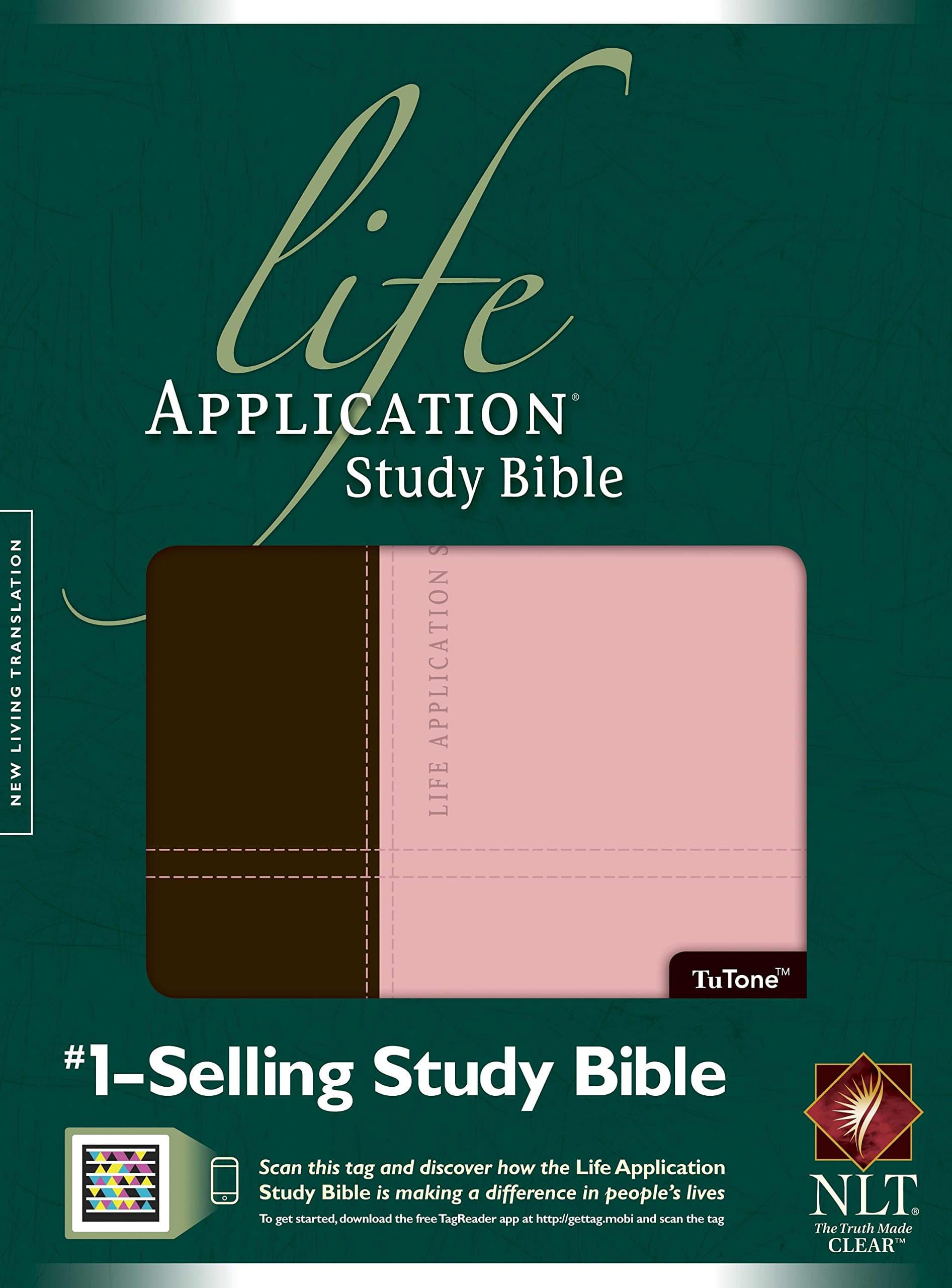 NLT Life Application Study Bible, Dark Brown/Pink Imitation Leather – 1 Sept. 2011
