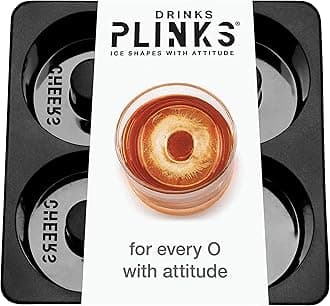 DRINKSPLINKS Silicone Ice Cube Mold Tray - Custom Letter O. Personalized Monogram Big Ice Cube Molds for Whiskey, Bourbon, Cocktails, and Customized Gifts with Initials. Alphabet Mold for Every Name.