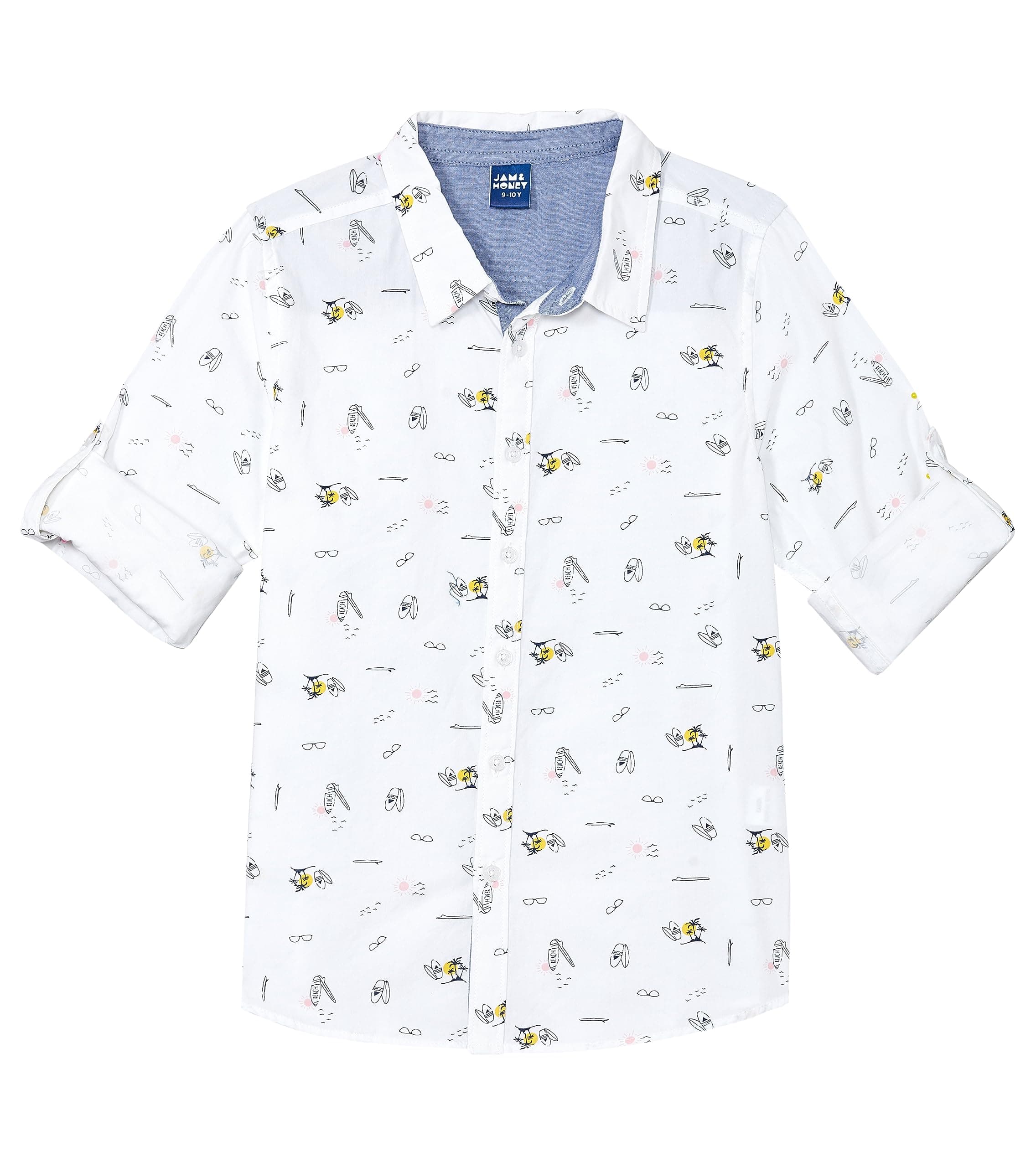 Amazon Brand - Jam & HoneyBoy's Button Down Shirt