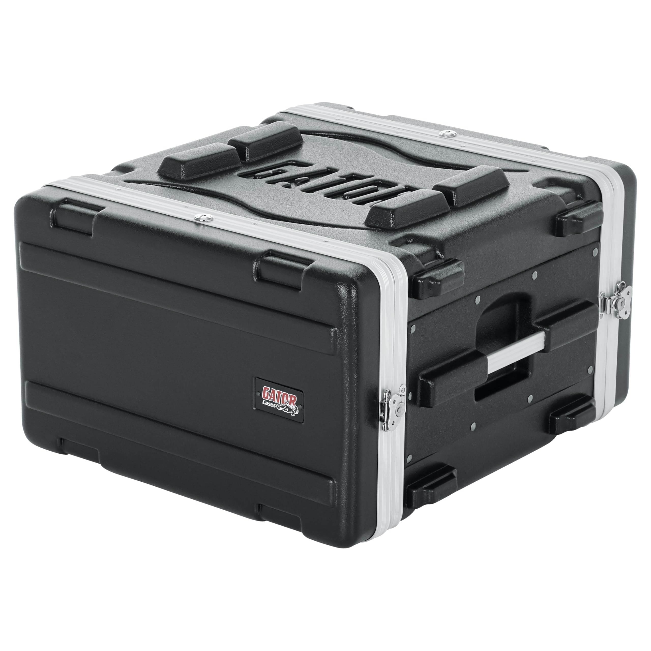 Gator Molded PE 6U 19.25 inch Deep Rack Case with Front / Rear Rails and Locking