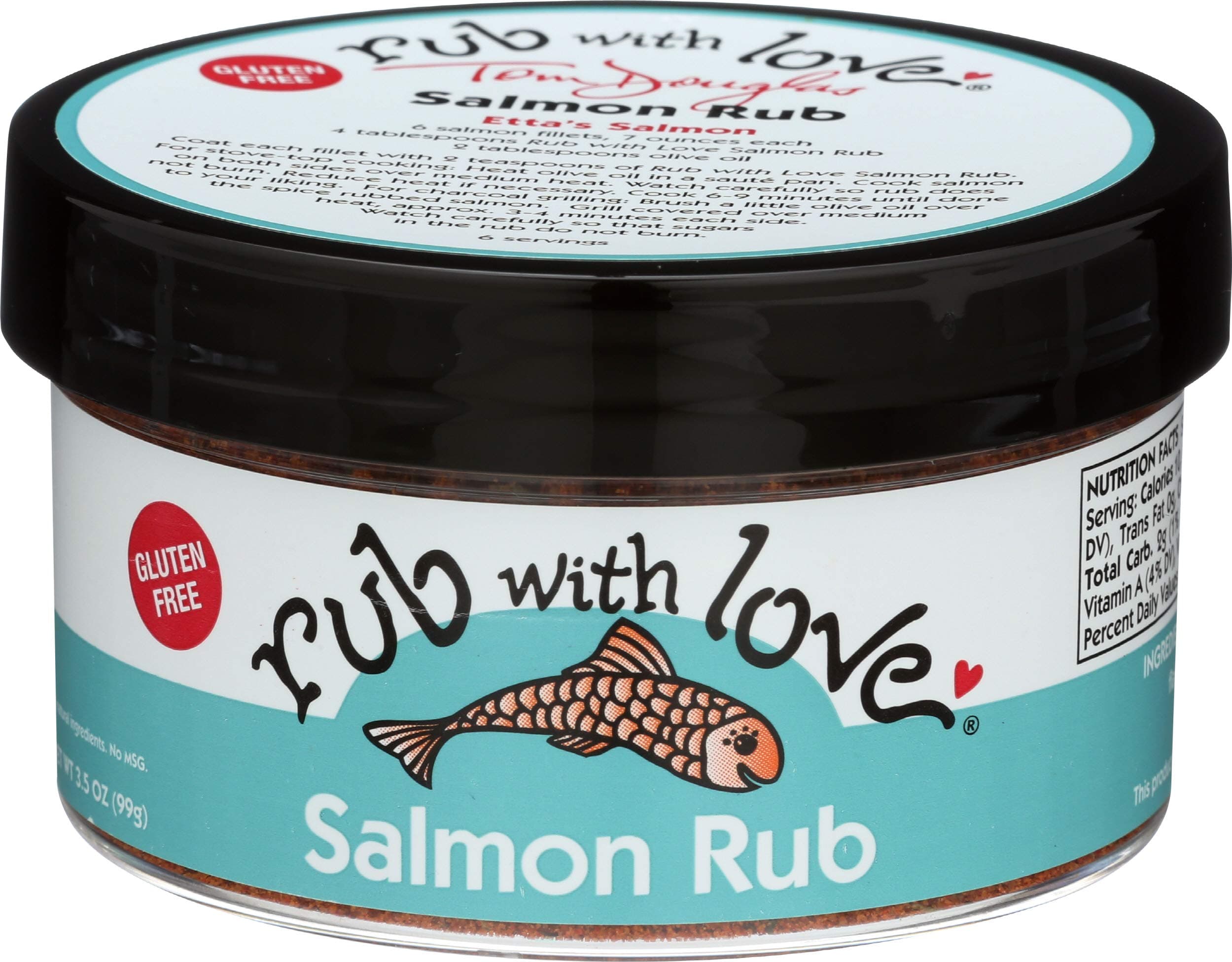 Salmon Rub 3.5 oz jar
