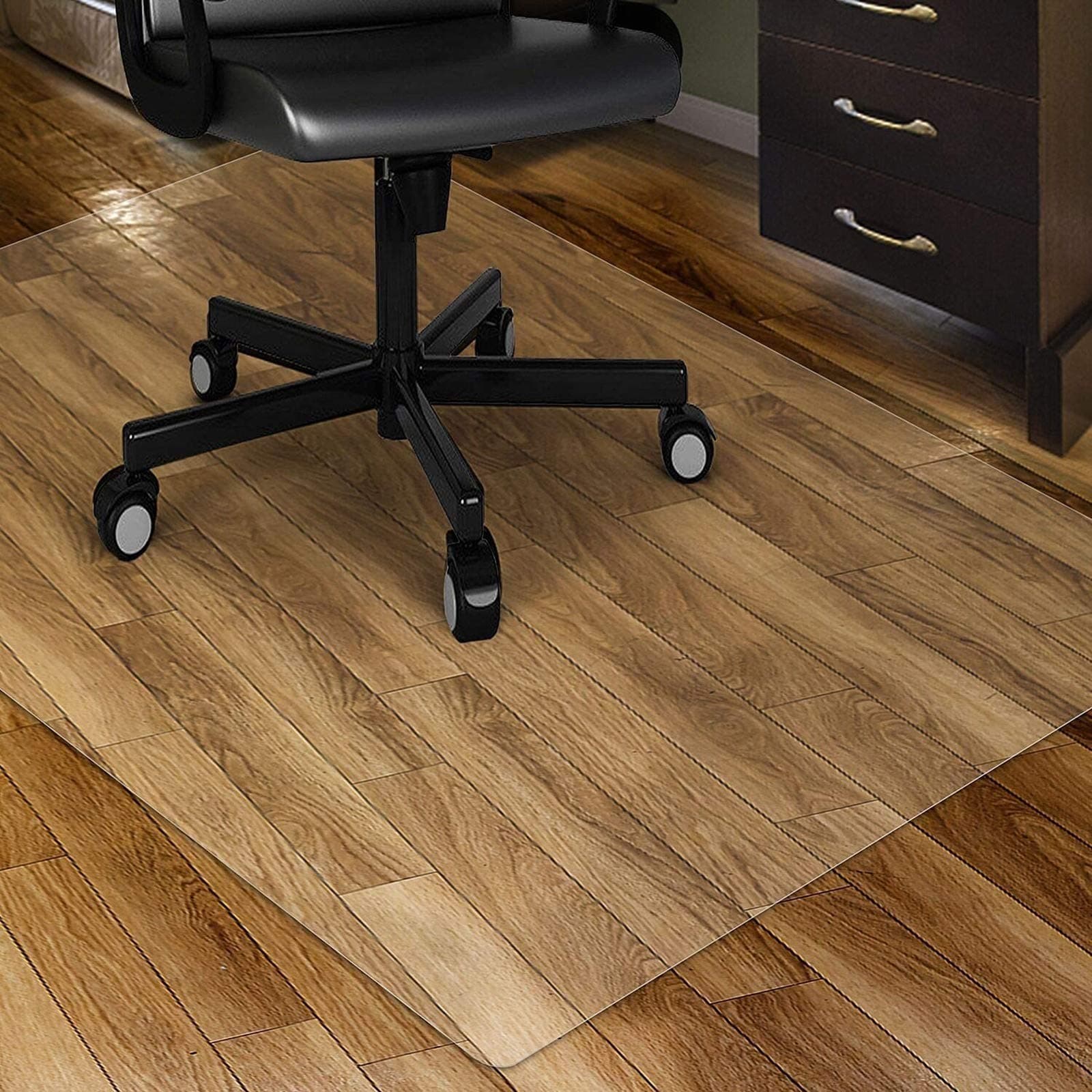 Floor Protector PVC Transparent Inside House Hard Floor Protector Transparent Carpet Mat, Office Mute Chairmats, Thick 1mm, Extra Wide 60cm/80cm/100cm/120cm/120cm/140cm (One Color 1.2mx4.5m/3.9x14.