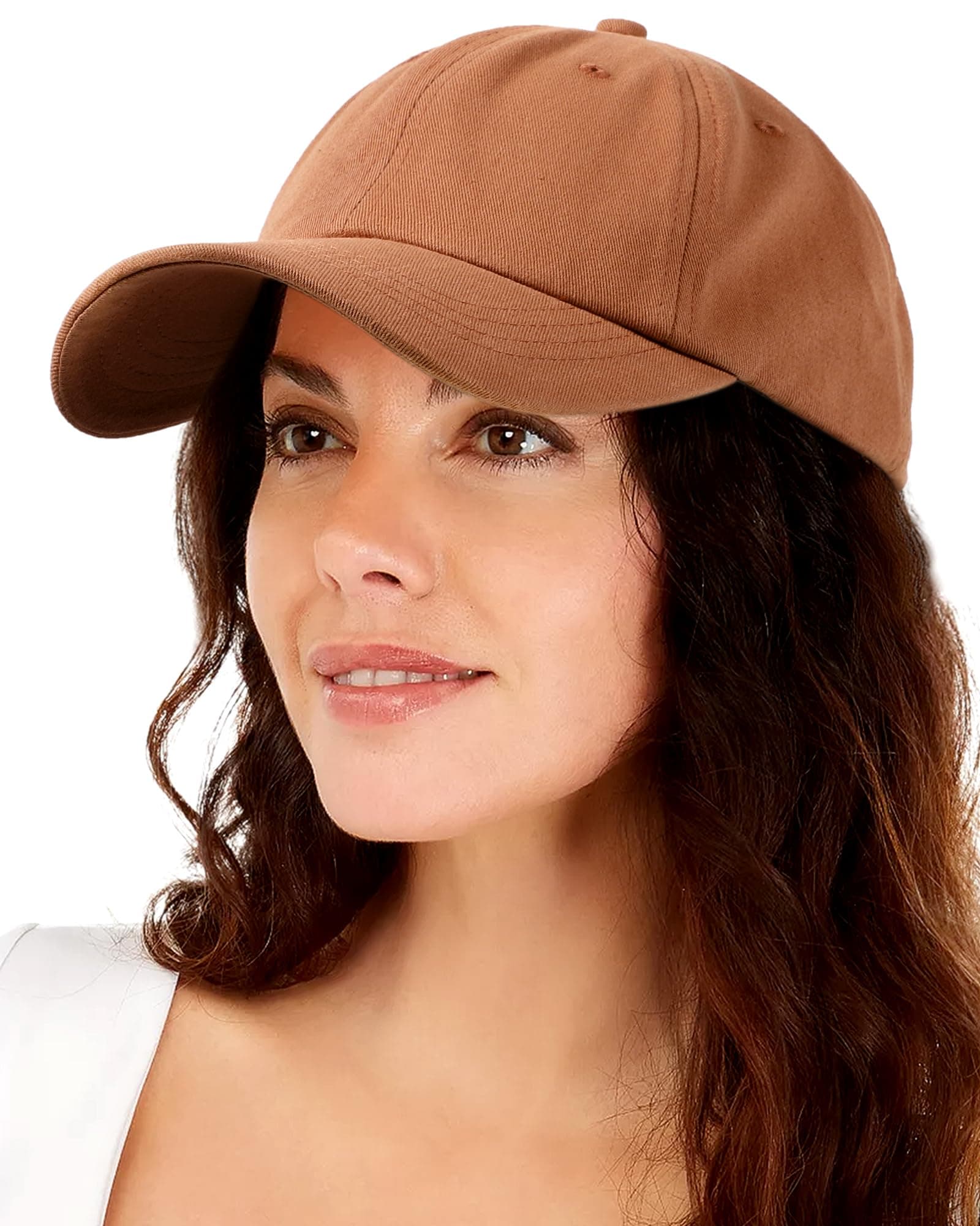 Womens Satin Lined Unstructured Baseball Cap Unisex Silk Lining Washed Cotton Adjustable Vintage Dad Hat