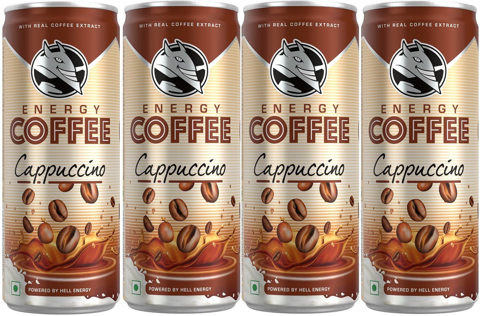 Hell Energy Drink Coffee cappuccino 250 ml | 4units