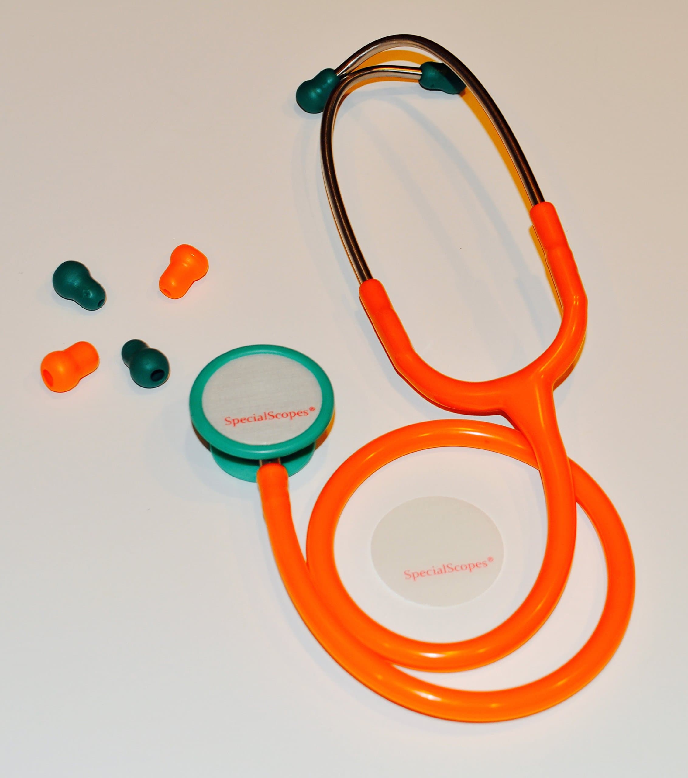 Orange and Green Stethoscope KT-120
