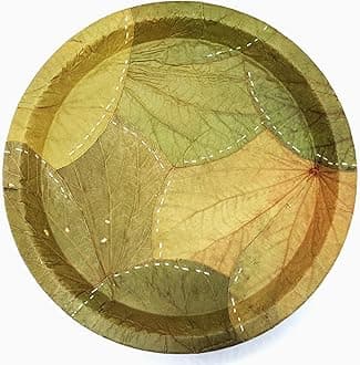 ZEGEL Original Moduga Leaf Plate | Palash Meal Platee | Pattal Vistarakulu | Vistar |Dhakh Patti Plates | Patti Pattal | Natural Leaf Patri | 100% Recycle | Desi Patri | Size 12Inc (20Pcs)