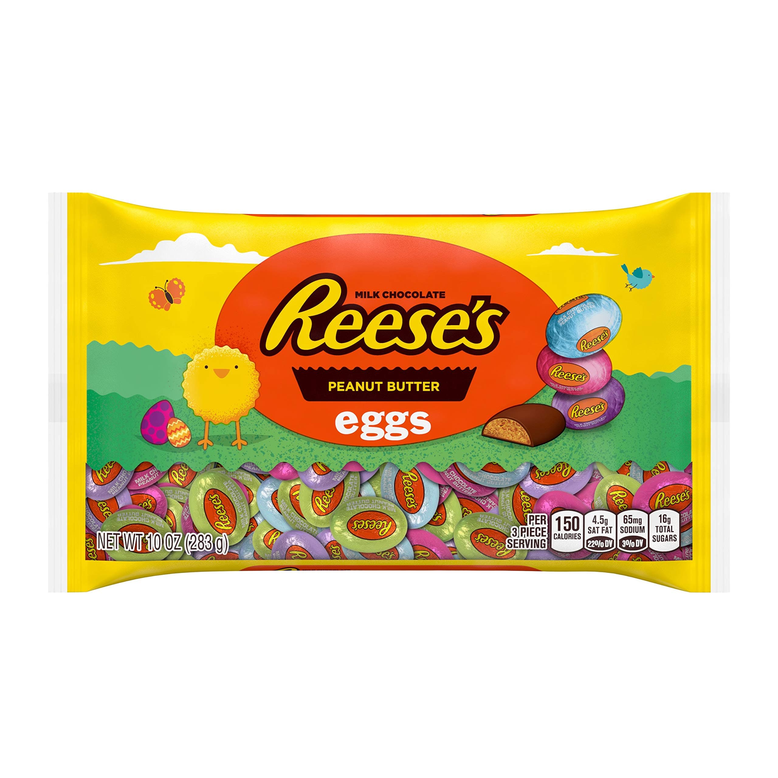 Milk Chocolate Peanut Butter Eggs Candy, Easter, 10 oz Bag