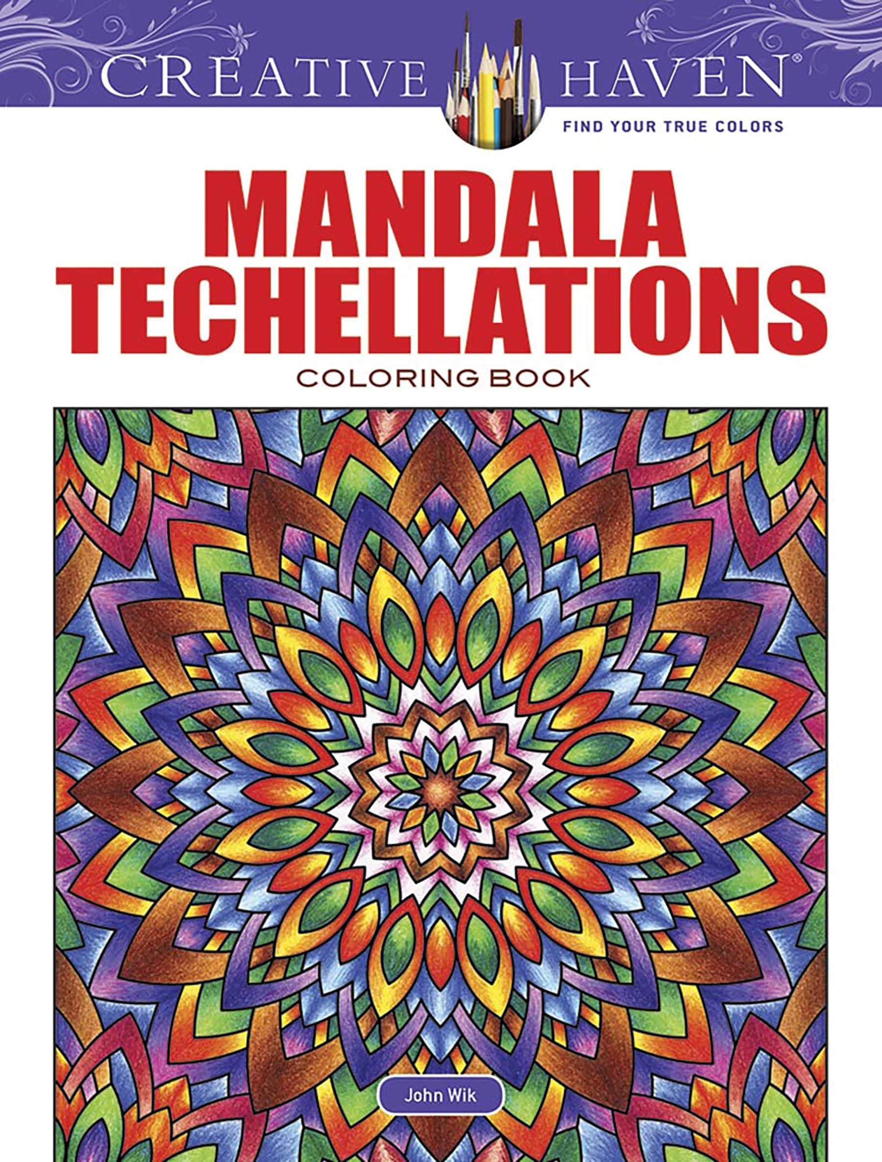 Creative Haven Mandala Techellations Coloring Book: Relax & Find Your True Colors (Adult Coloring Books: Mandalas)
