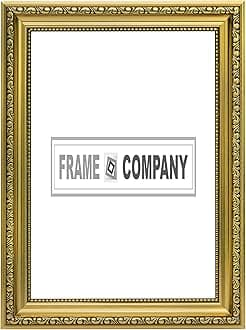 Gold 18" x 12" Ready to hang Ornate Shabby Chic Picture/Photo/Poster frame with MDF backing board and High Clarity Styrene Shatterproof Perspex Sheet - FBA - oscp-2-gld-18-12
