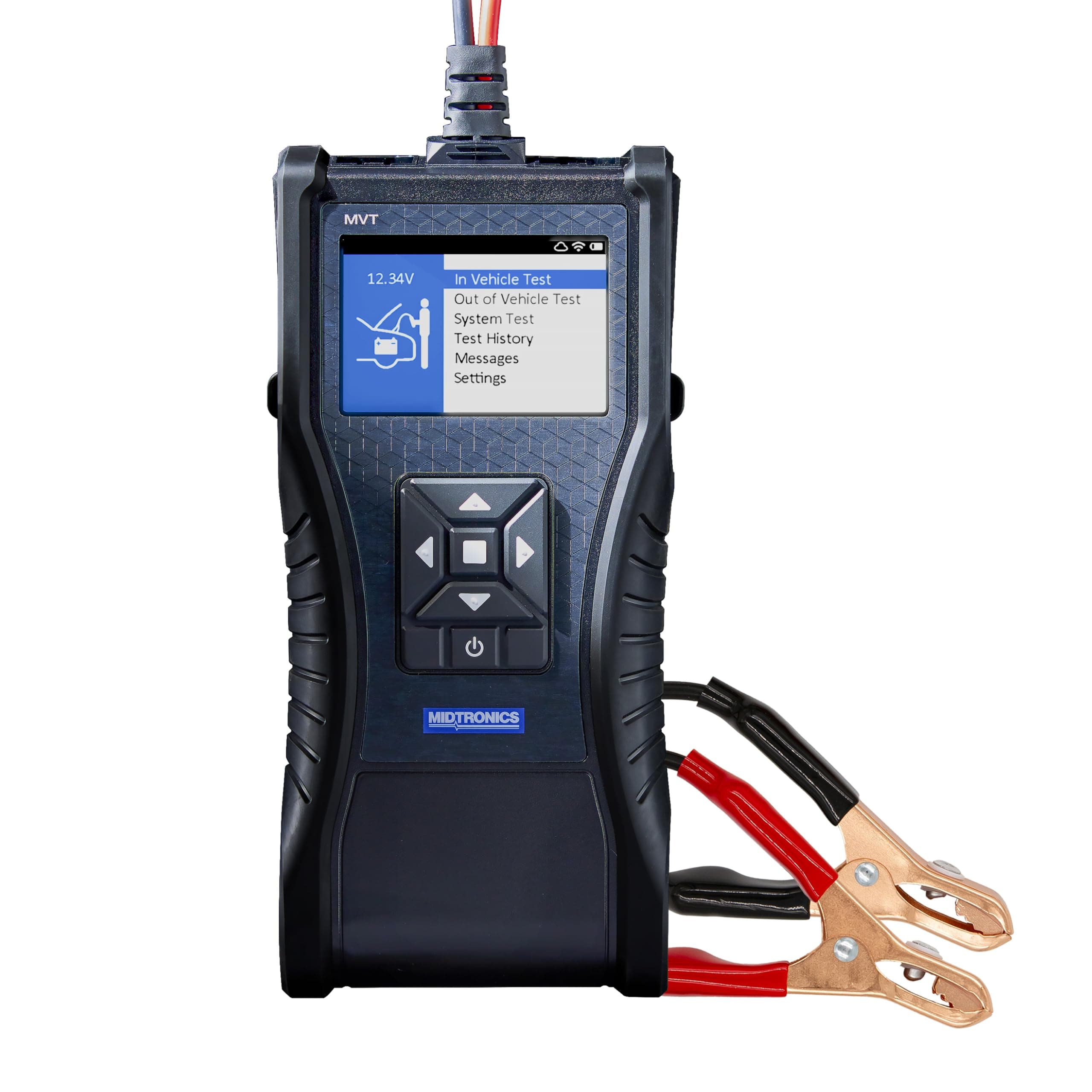 MVT-100 Handheld Battery Tester, MDX-AI Powered, Fast & Accurate Diagnostics for 6V/12V Automotive, Marine, Power Sports, Heavy Duty Batteries, Rechargeable