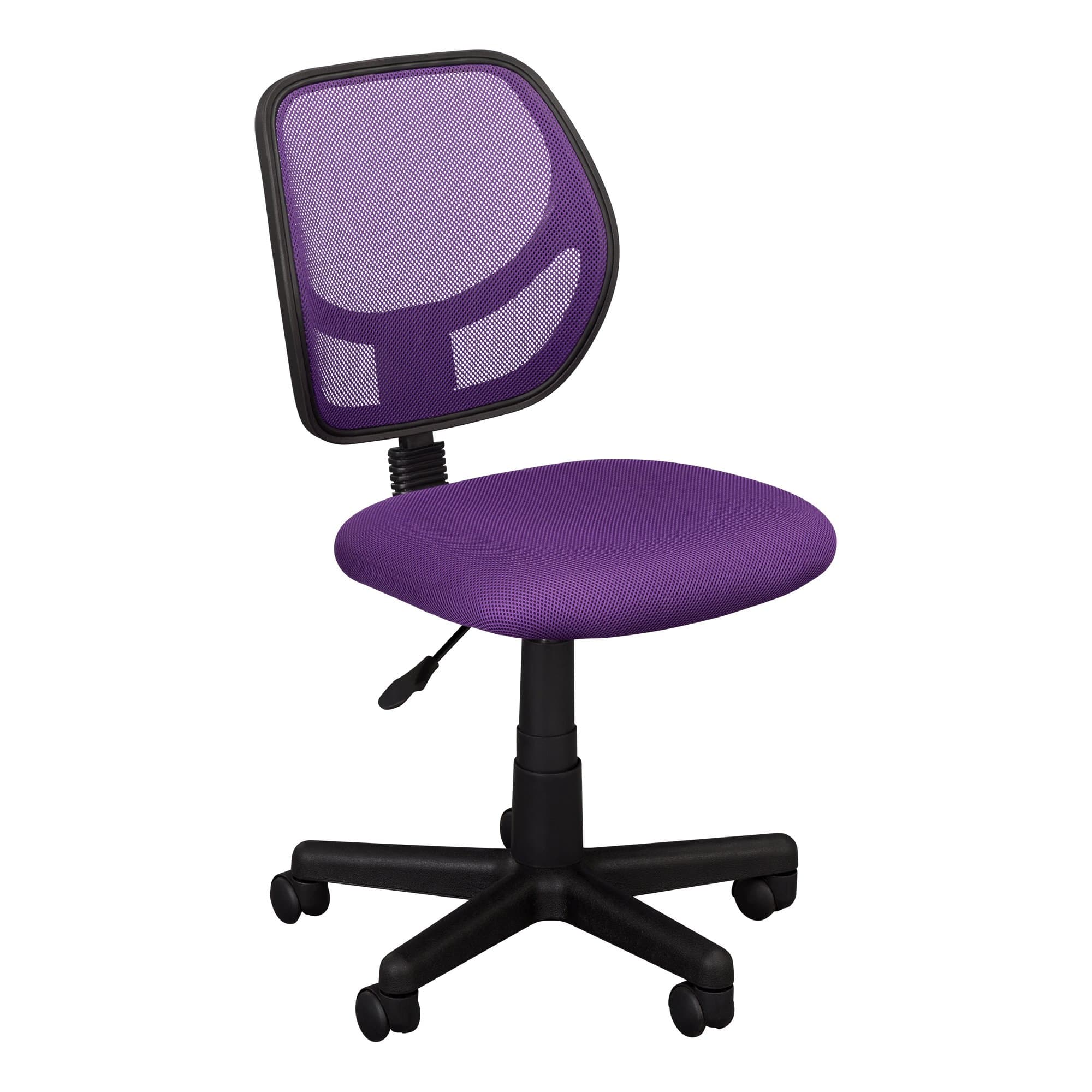 Fat Catalog Colorful Low-Back Mesh Computer Task Chair Purple