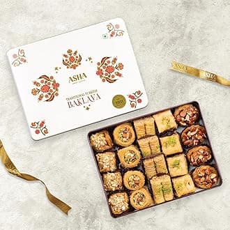 - ASHA SWEETS Baklava Assorted Sweets (Pack Of 1 X 430 Grams)| Premium Sweet Perfect for Gifting to Friends & Family| Turkish Delight Made With Fresh Ingredients