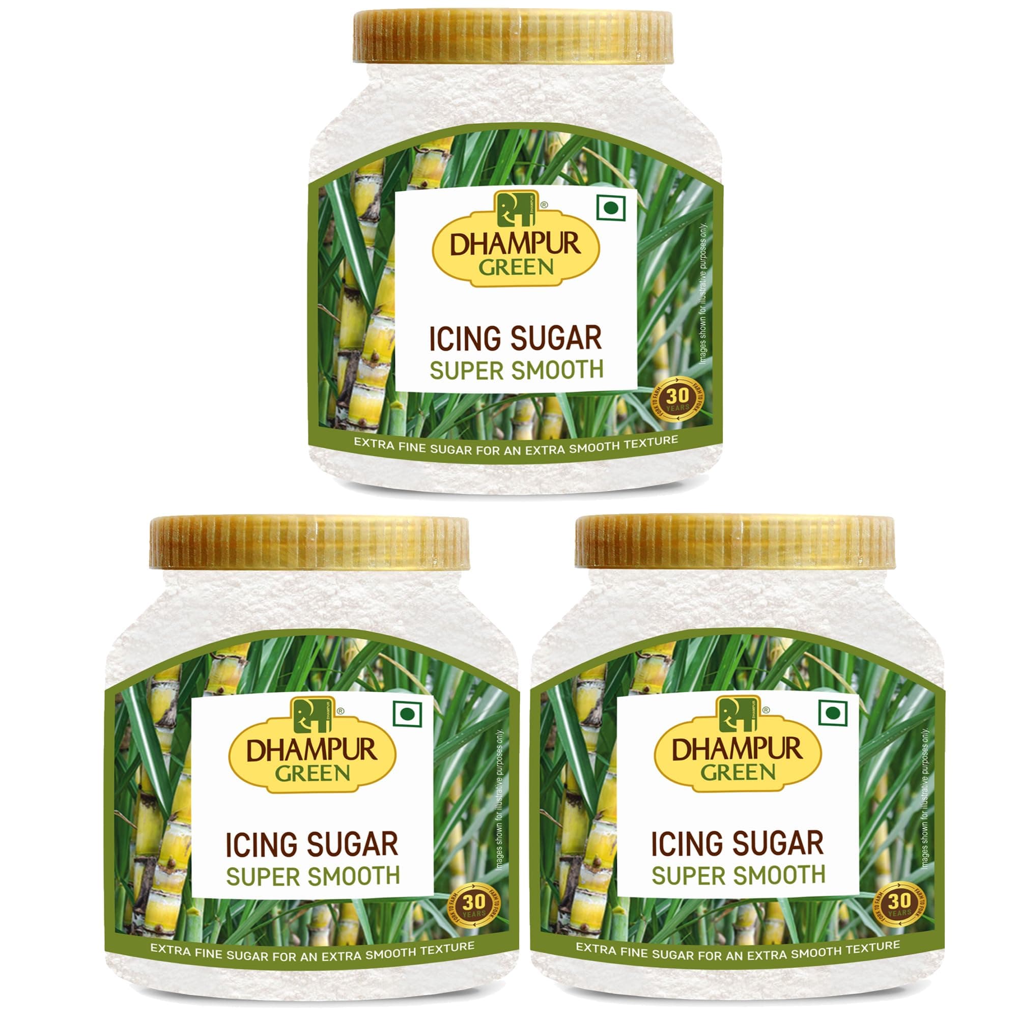 Icing Sugar, 2.4 Kg (800G X 3) | Sugar For Baking Confectioners | Sulphurless