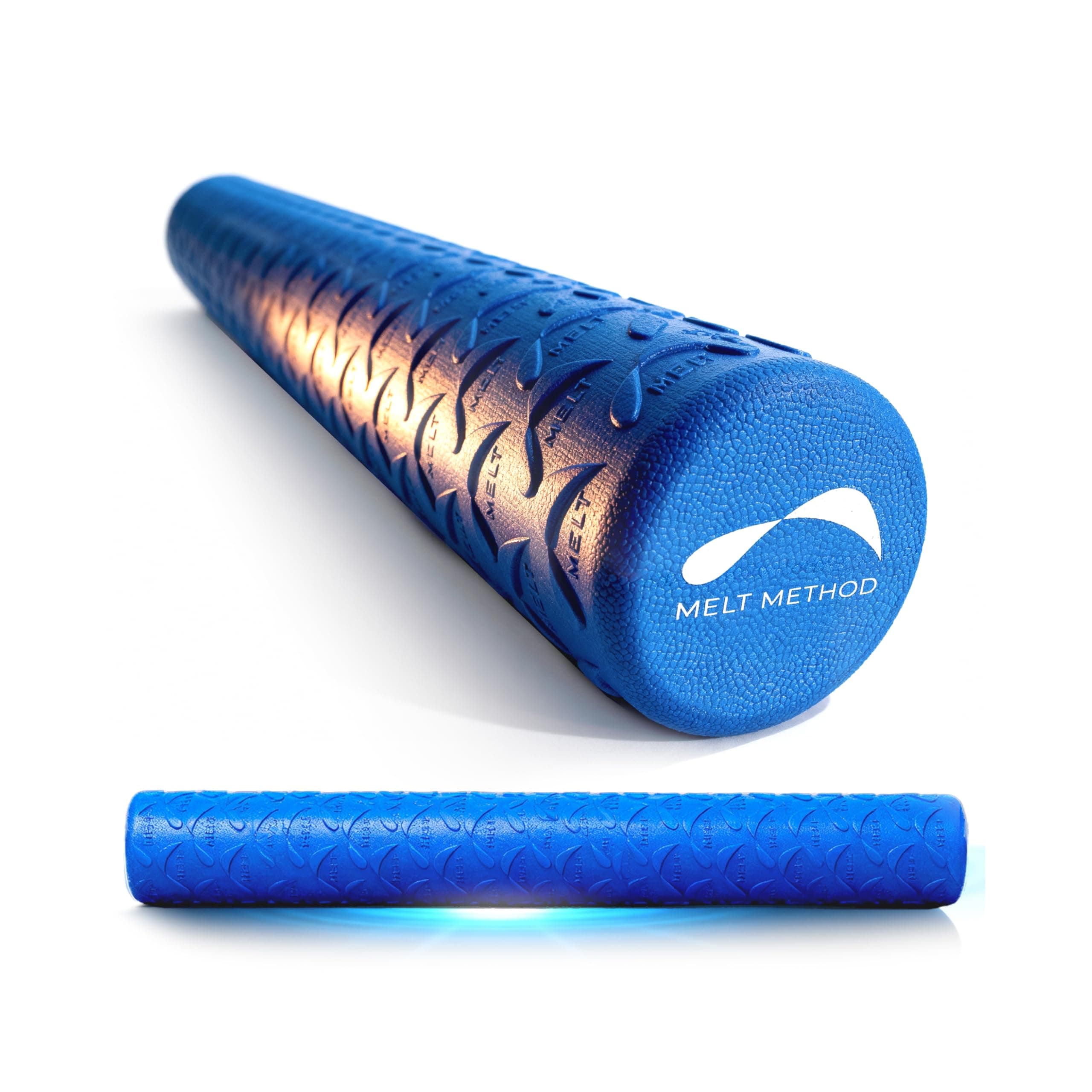 MELT Method 36 Inch Soft Foam Roller for Physical Therapy and Exercise Recovery - FasciaTherapy Technology - Low Density Exercise Foam Roller for Full Body Gentle Compression - Blue