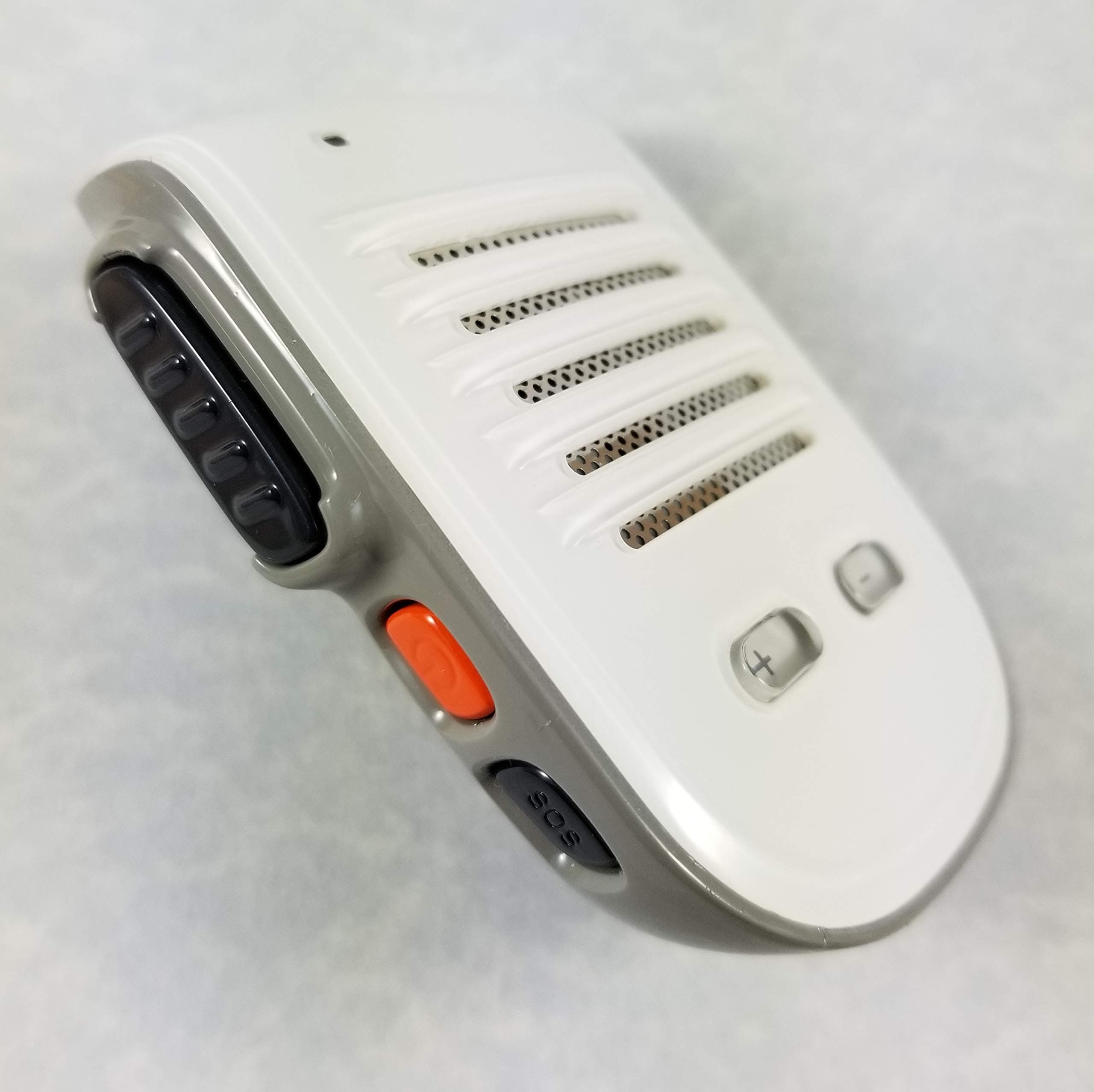 Nextav Walkie Talkie Wireless Bluetooth Ptt Speaker and Microphone H2 (White) - Sends Call Alerts to Android Users with SOS Button,Works with Ios and Android ISO/Android/Blackberry