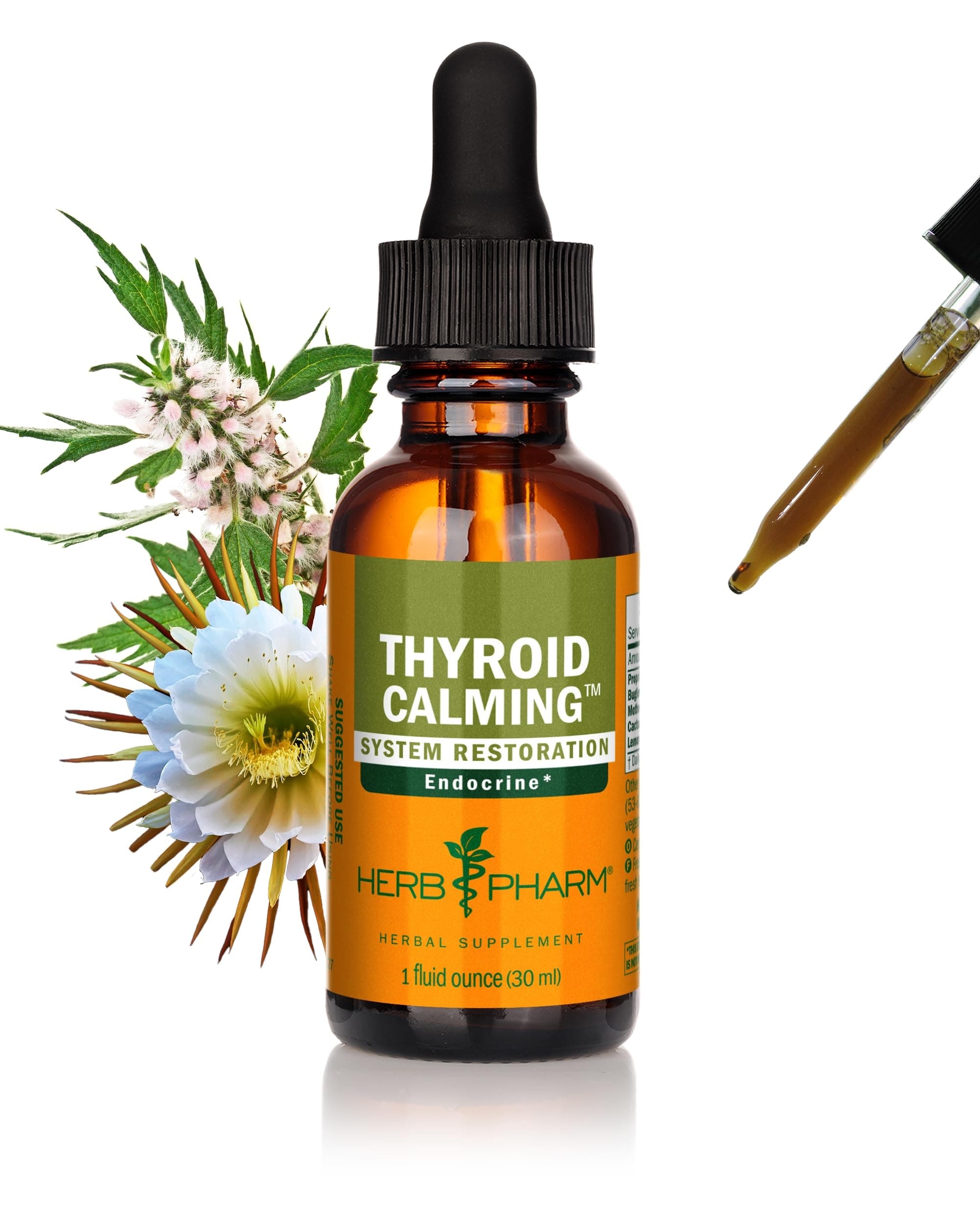 Herb Pharm Herb Pharm Thyroid Calming Liquid Herbal Formula for Endocrine System Support - 1oz